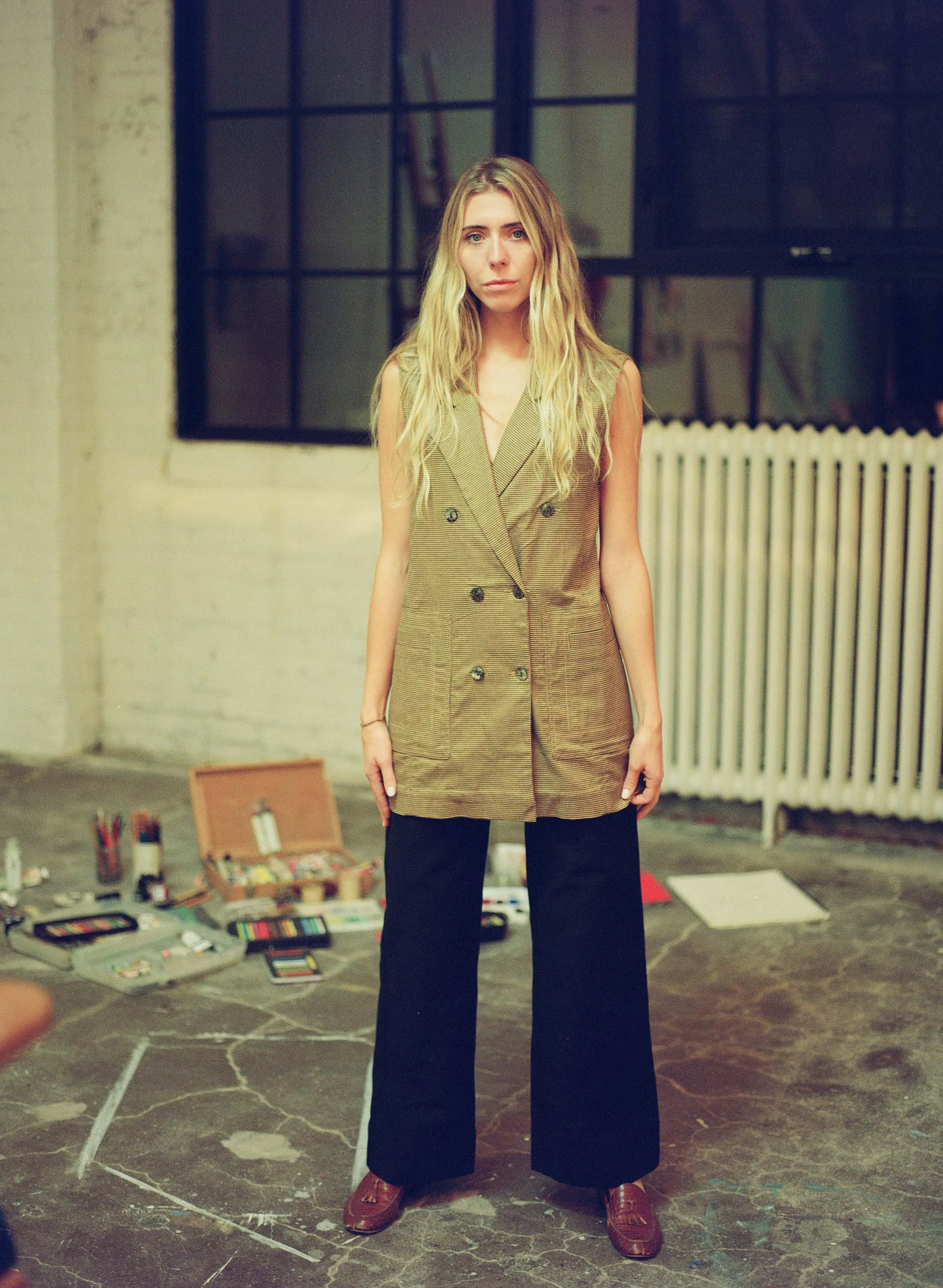 ASCHE WAISTCOAT | houndstooth | organic sold by Maria Stanley product image thumbnail 3