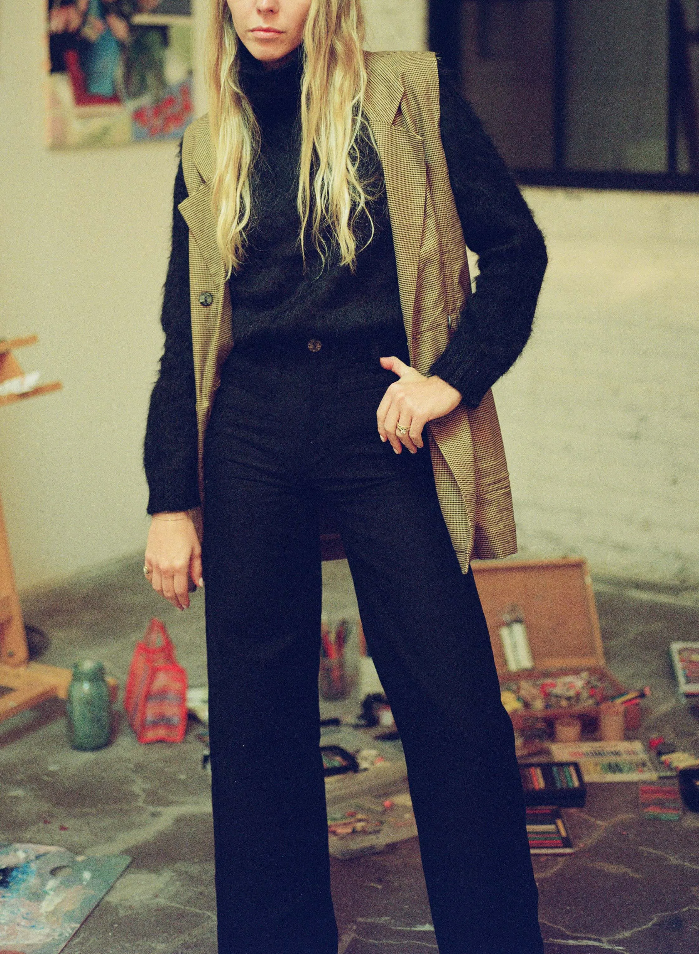 ASCHE WAISTCOAT | houndstooth | organic sold by Maria Stanley product image thumbnail 4