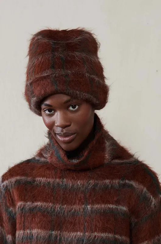 BEANIE | maple plaid sold by Maria Stanley