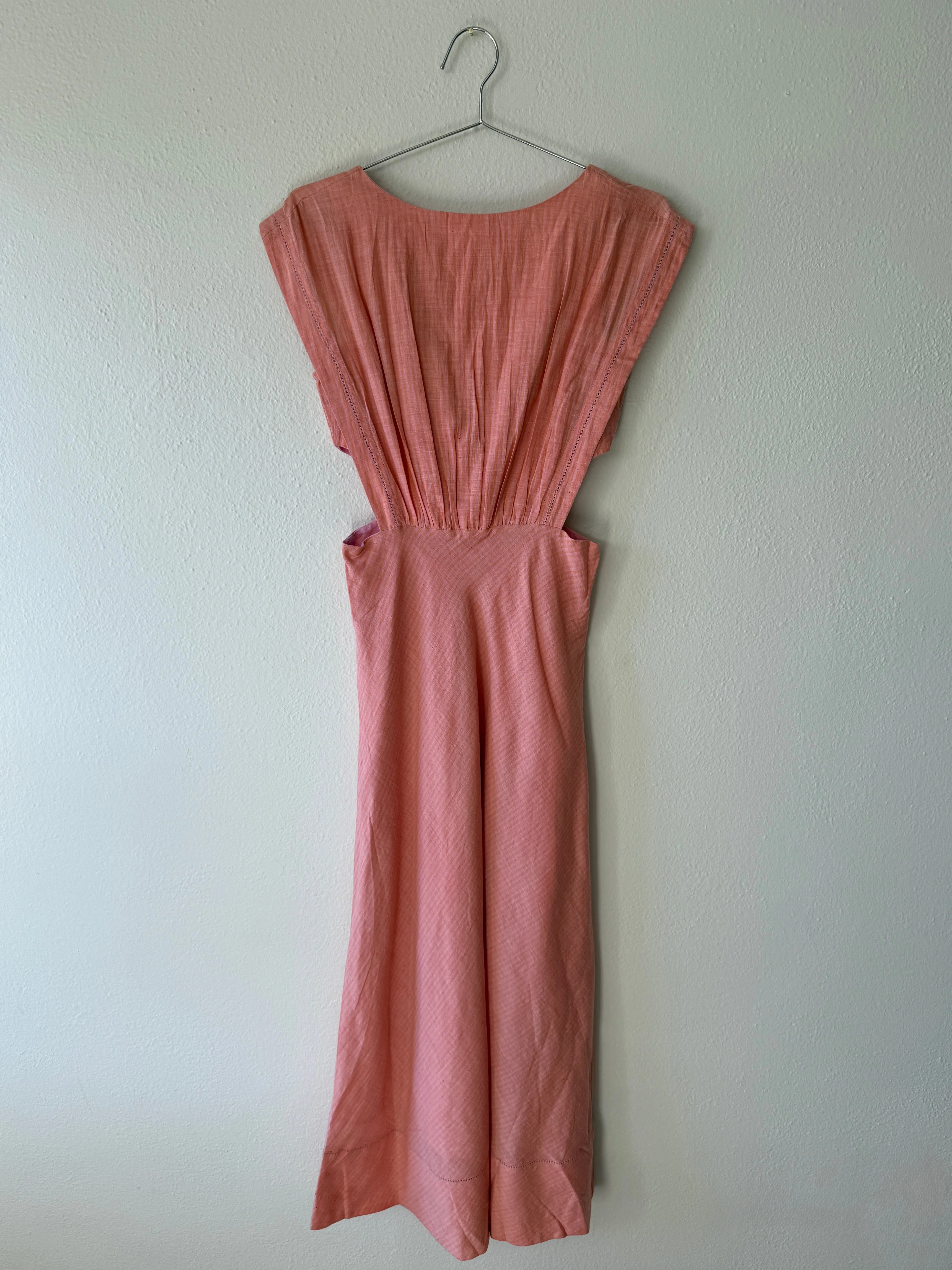 BELÉN DRESS | coral stripe | WAREHOUSE SALE sold by Maria Stanley
