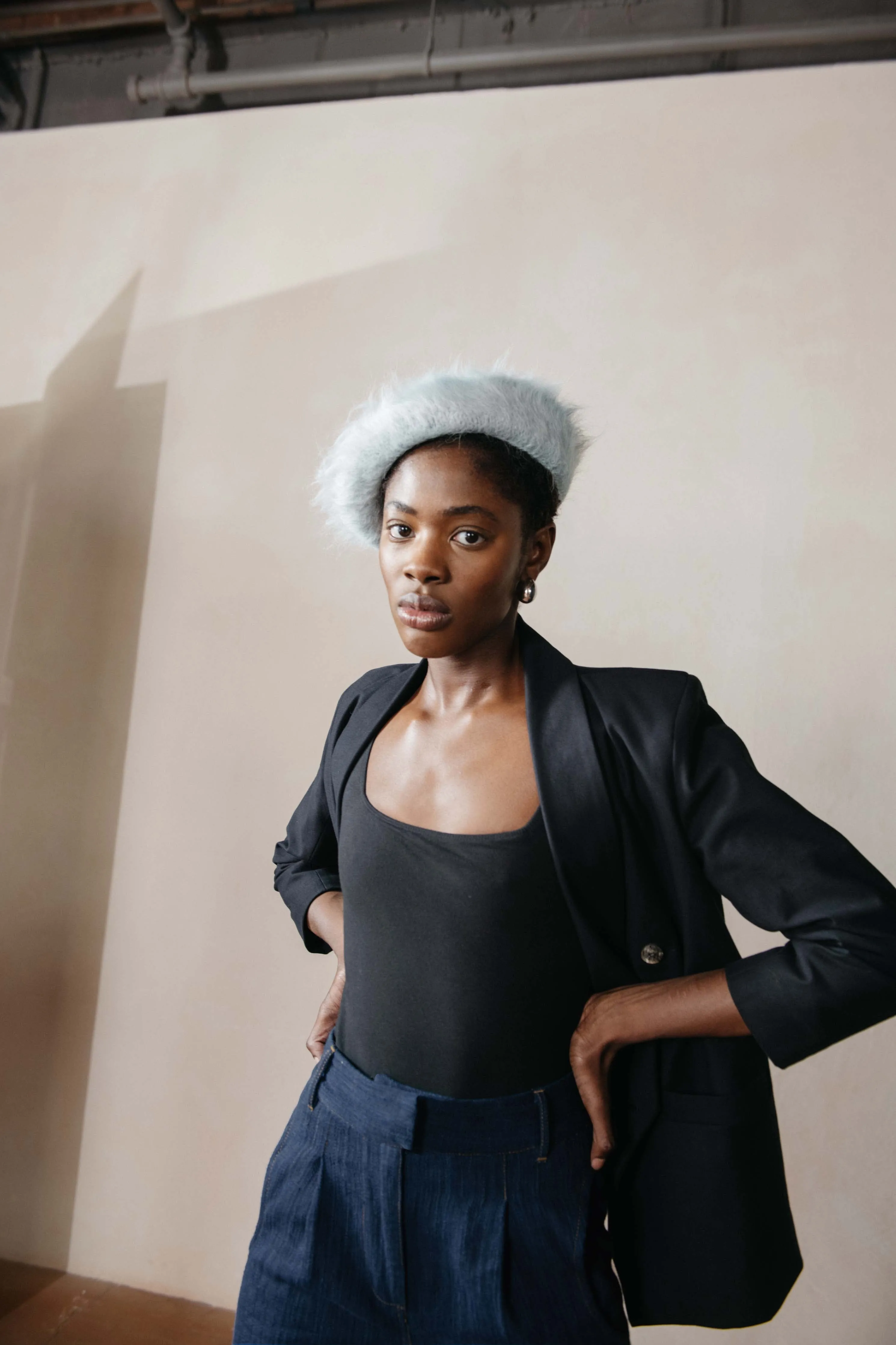 BRUSHED BERET | indigo | earth dyed sold by Maria Stanley product image thumbnail 3