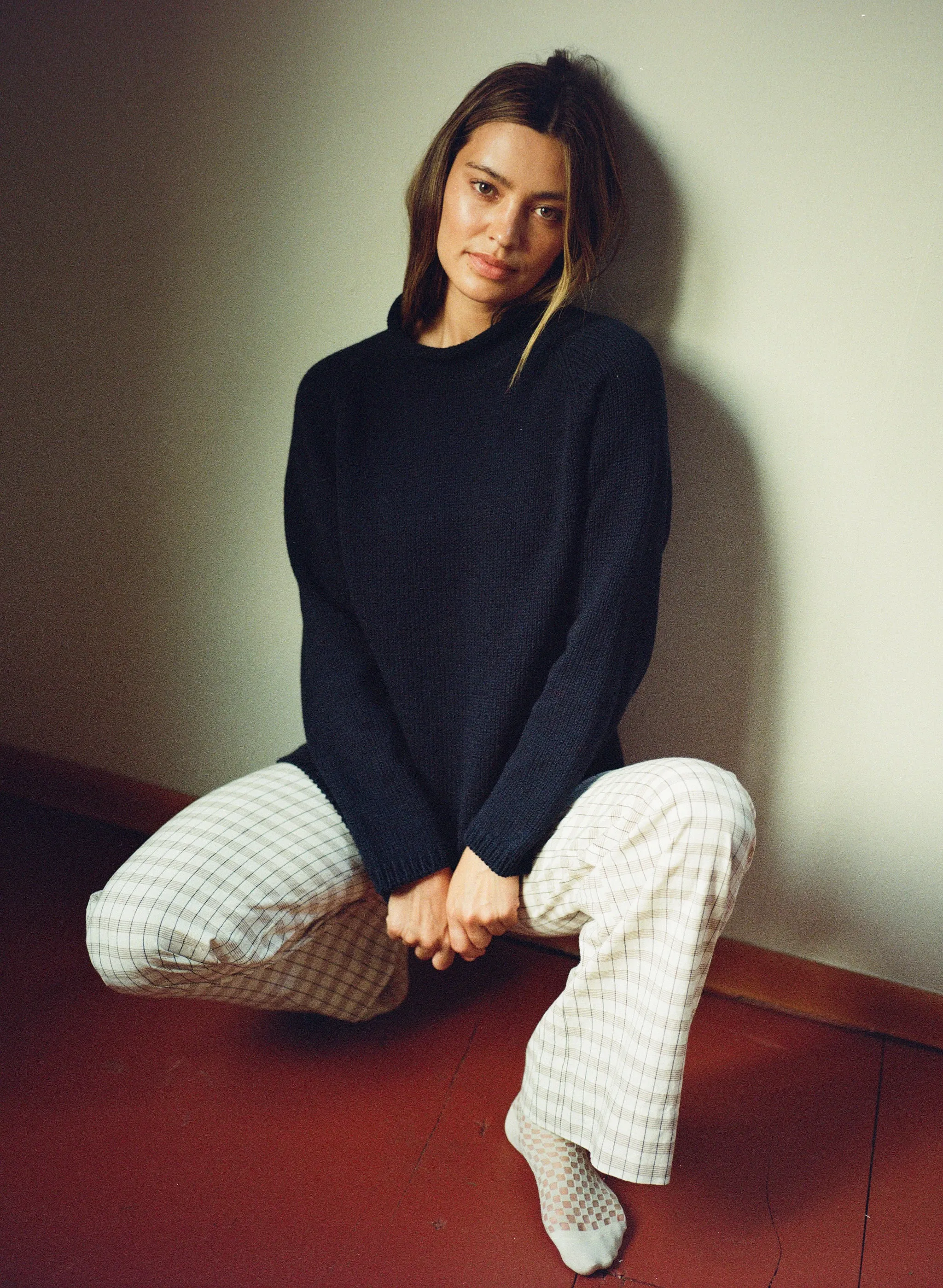 CHUNKY OVERSIZED JUMPER | navy | organic sold by Maria Stanley product image thumbnail 2