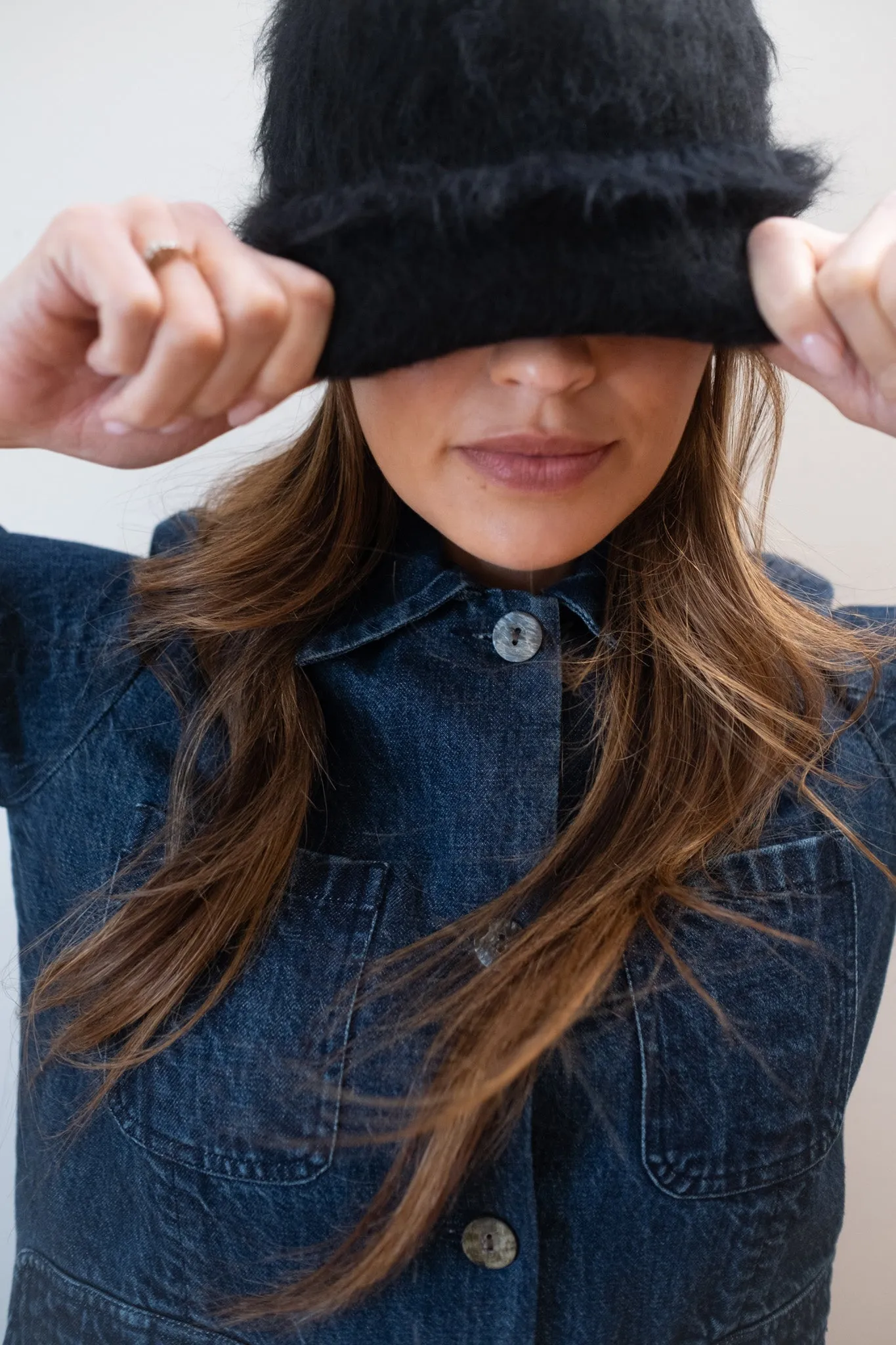 CONRAD CHORE COAT | denim | organic + earth dyed sold by Maria Stanley product image thumbnail 5
