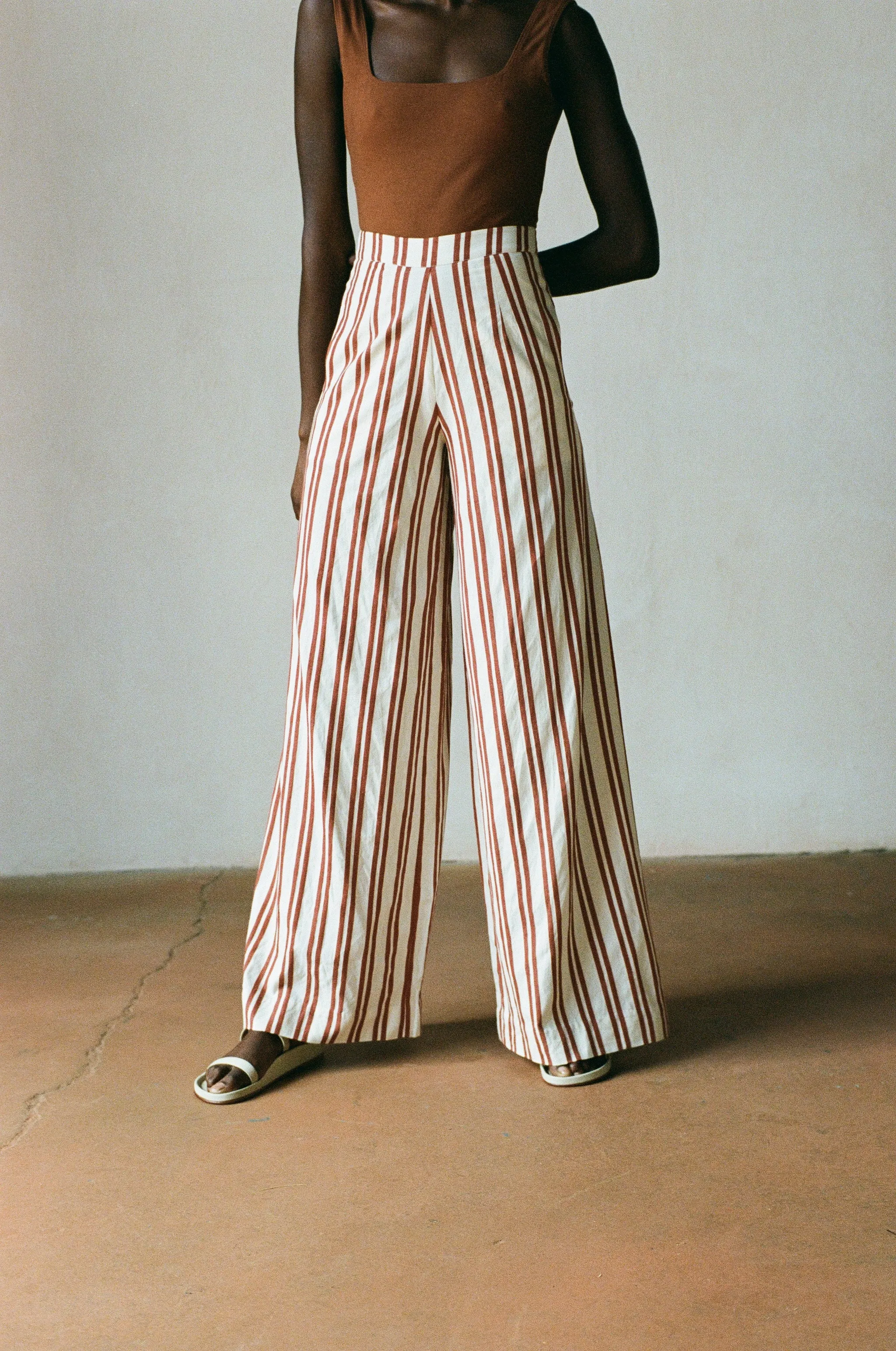 COOK TROUSER | stripe | WAREHOUSE SALE sold by Maria Stanley product image thumbnail 3