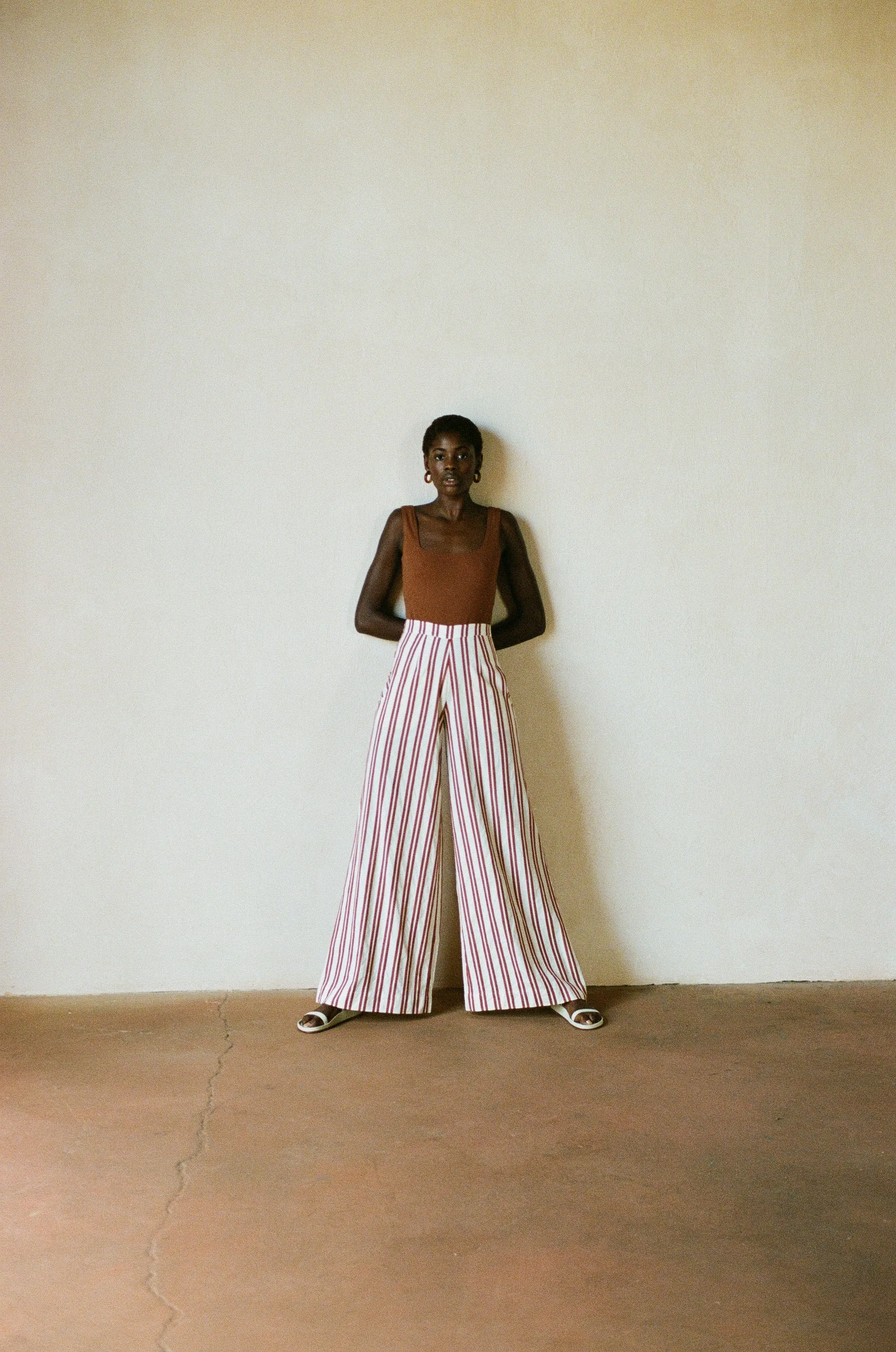 COOK TROUSER | stripe | WAREHOUSE SALE sold by Maria Stanley product image thumbnail 5