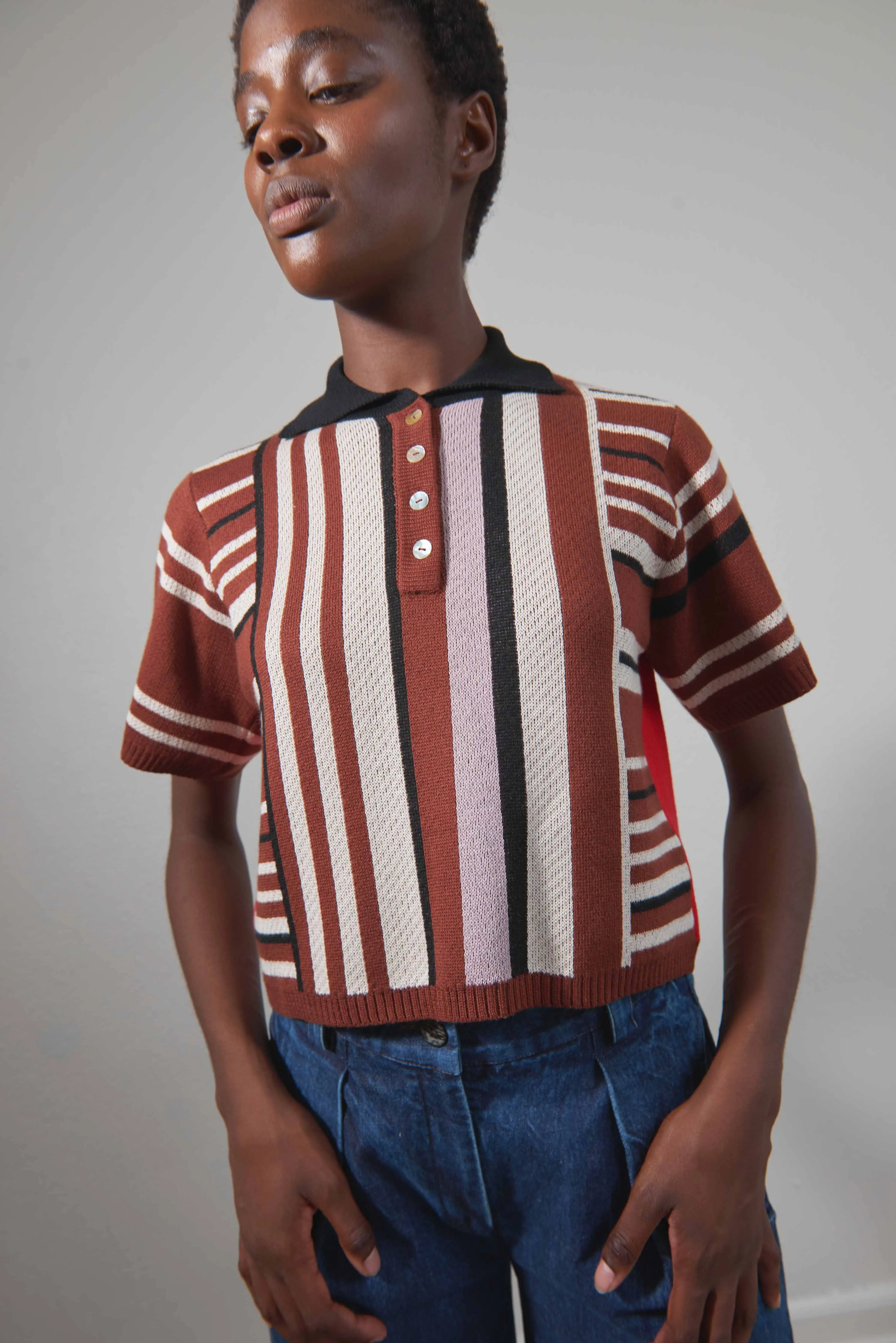 ERIK POLO | stripe | organic sold by Maria Stanley product image thumbnail 4
