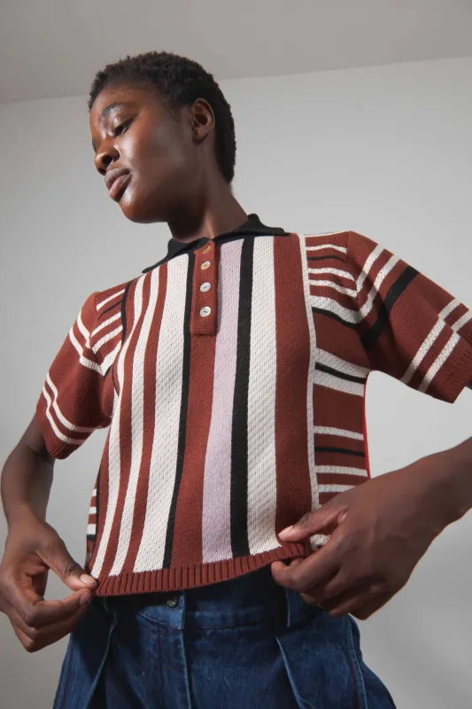 ERIK POLO | stripe | organic sold by Maria Stanley