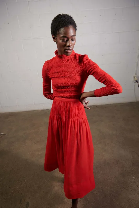 FOLLAIN SKIRT | piquillo | WAREHOUSE SALE sold by Maria Stanley