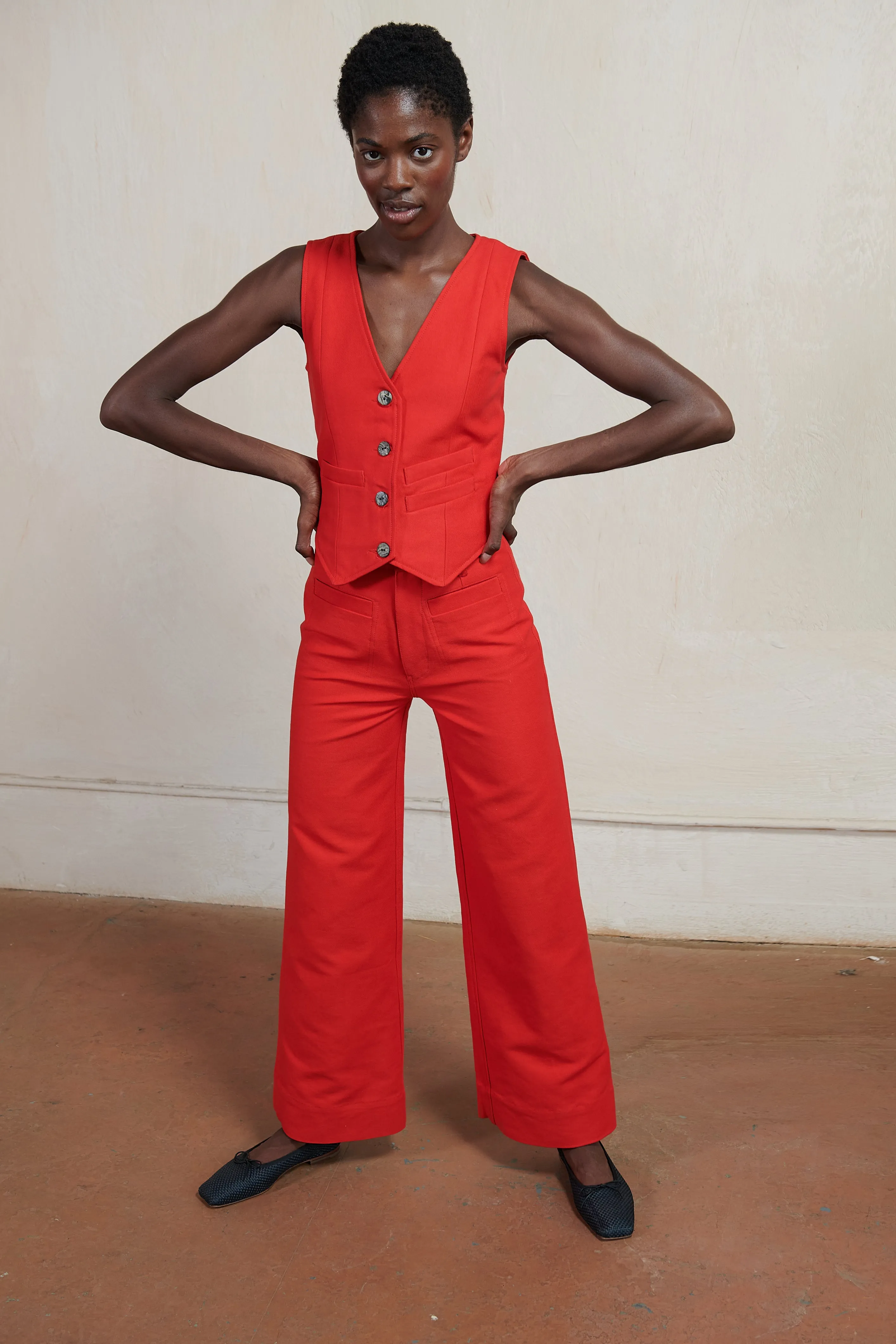 HANK PANT | piquillo | WAREHOUSE SALE sold by Maria Stanley product image thumbnail 4