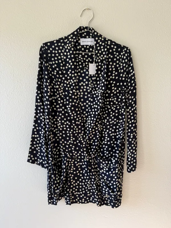 JAMES BLAZER | navy dots | WAREHOUSE SALE sold by Maria Stanley