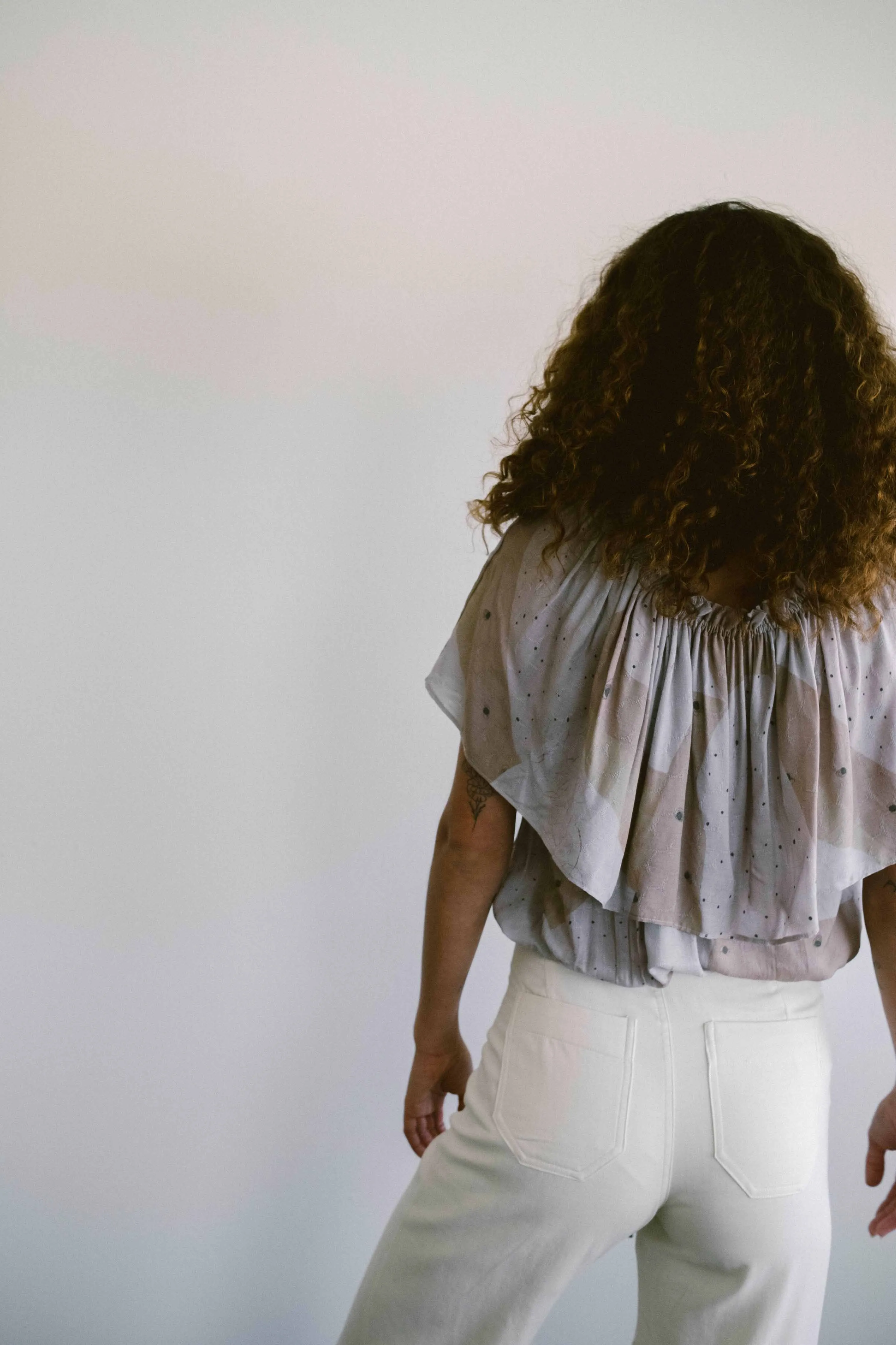 JOANA BLOUSE | watercolor | WAREHOUSE SALE sold by Maria Stanley product image thumbnail 4