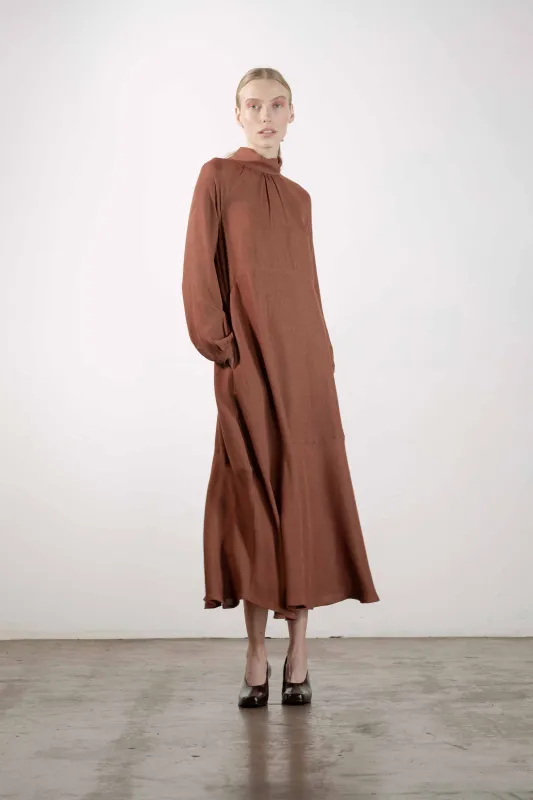 JORDAN DRESS | clove | WAREHOUSE SALE sold by Maria Stanley