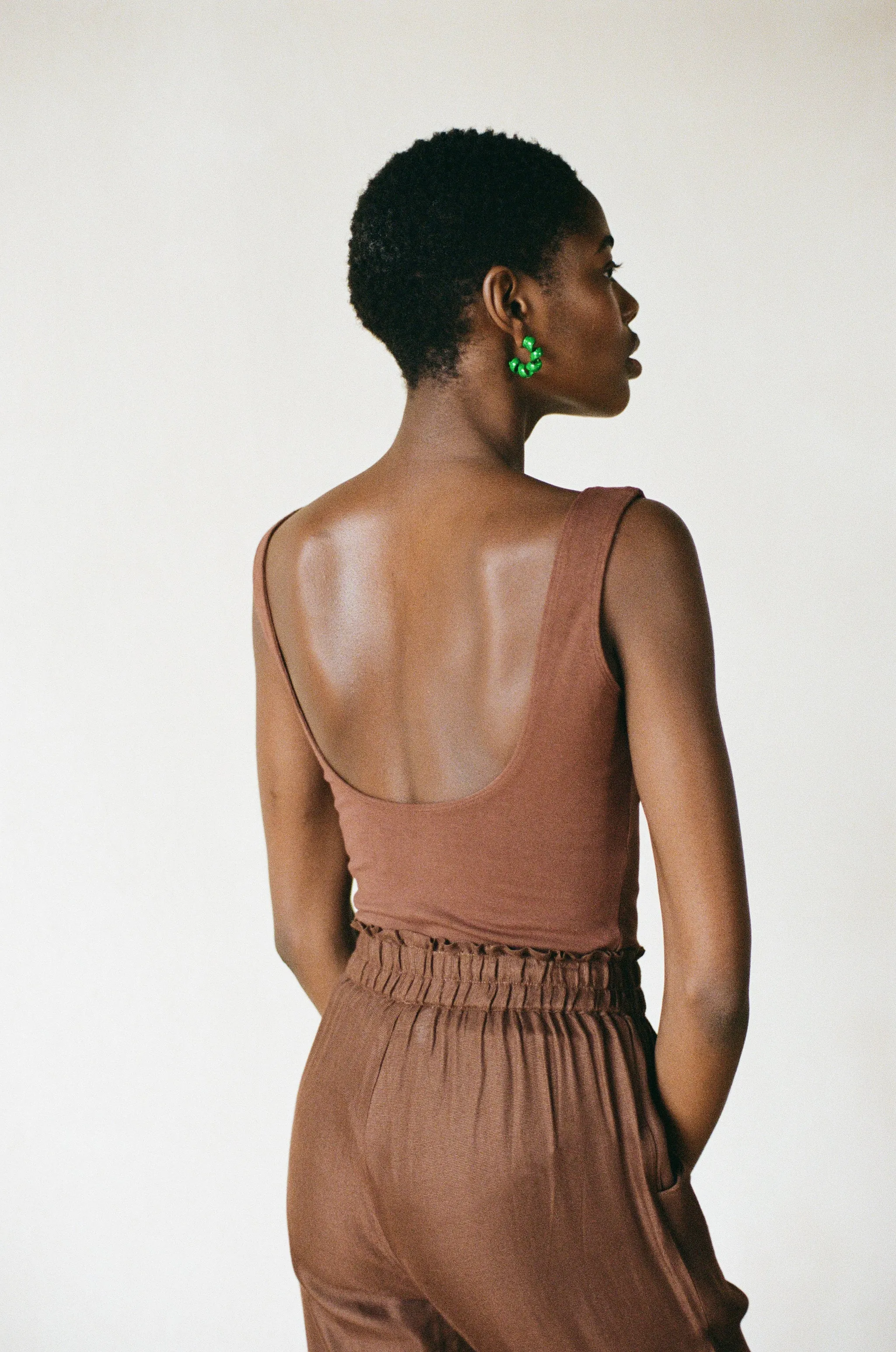 KHELLER TROUSER | clove | WAREHOUSE SALE sold by Maria Stanley product image thumbnail 5