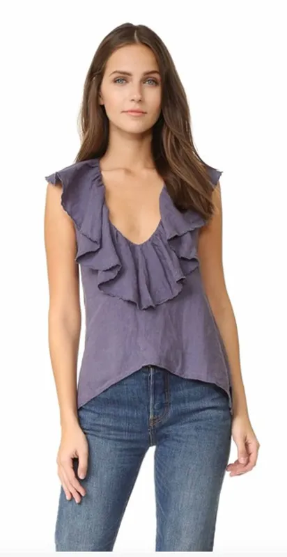 LEIB TOP | violet | WAREHOUSE SALE sold by Maria Stanley