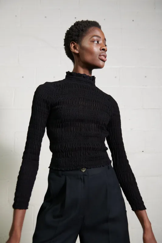 LOUISE TOP | noir | WAREHOUSE SALE sold by Maria Stanley