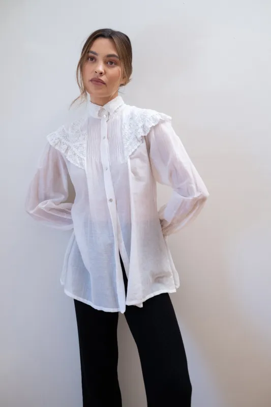 MAYA BLOUSE | bone | organic sold by Maria Stanley