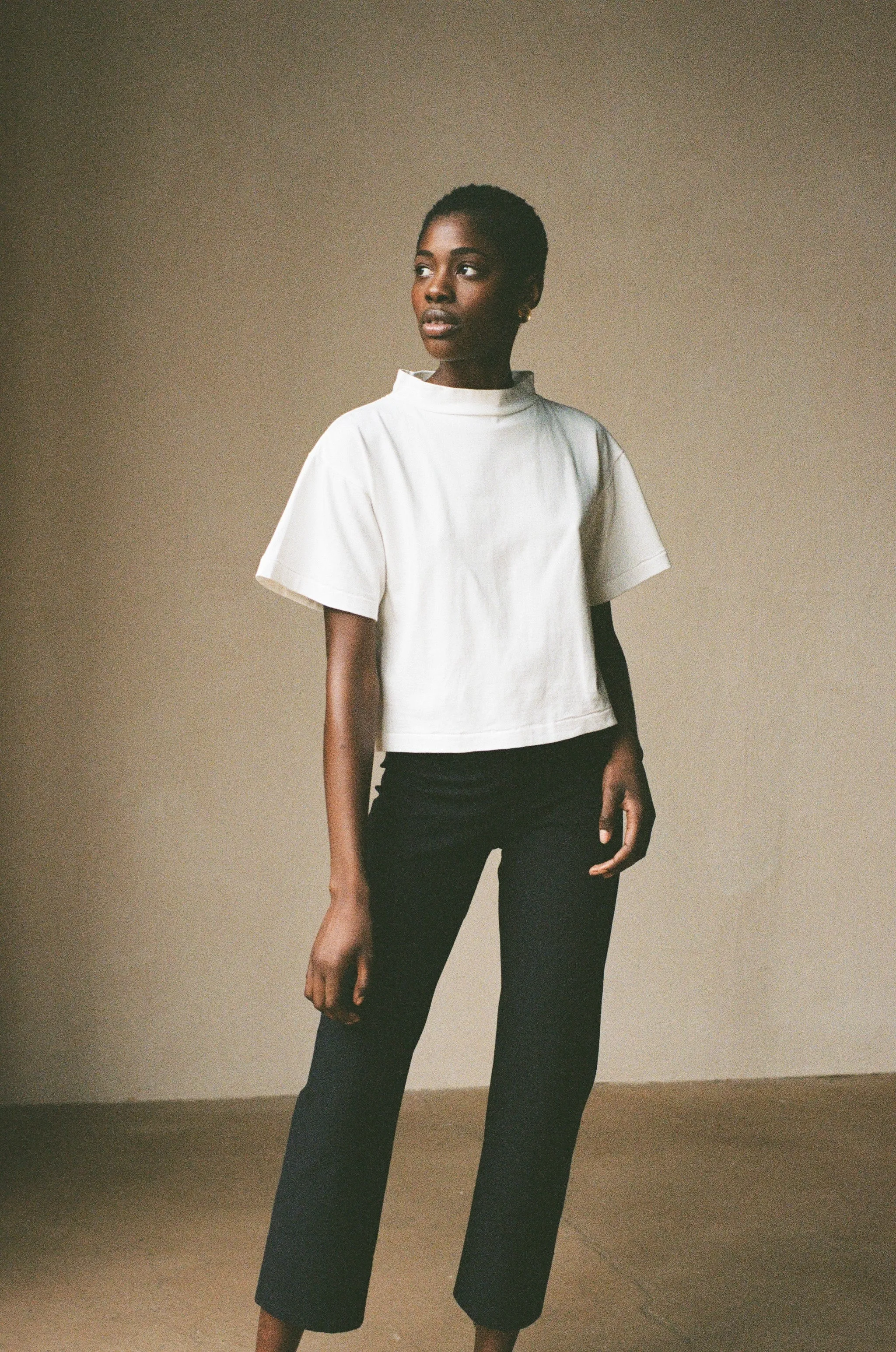 MOCKNECK TEE | bone | WAREHOUSE SALE sold by Maria Stanley product image thumbnail 2