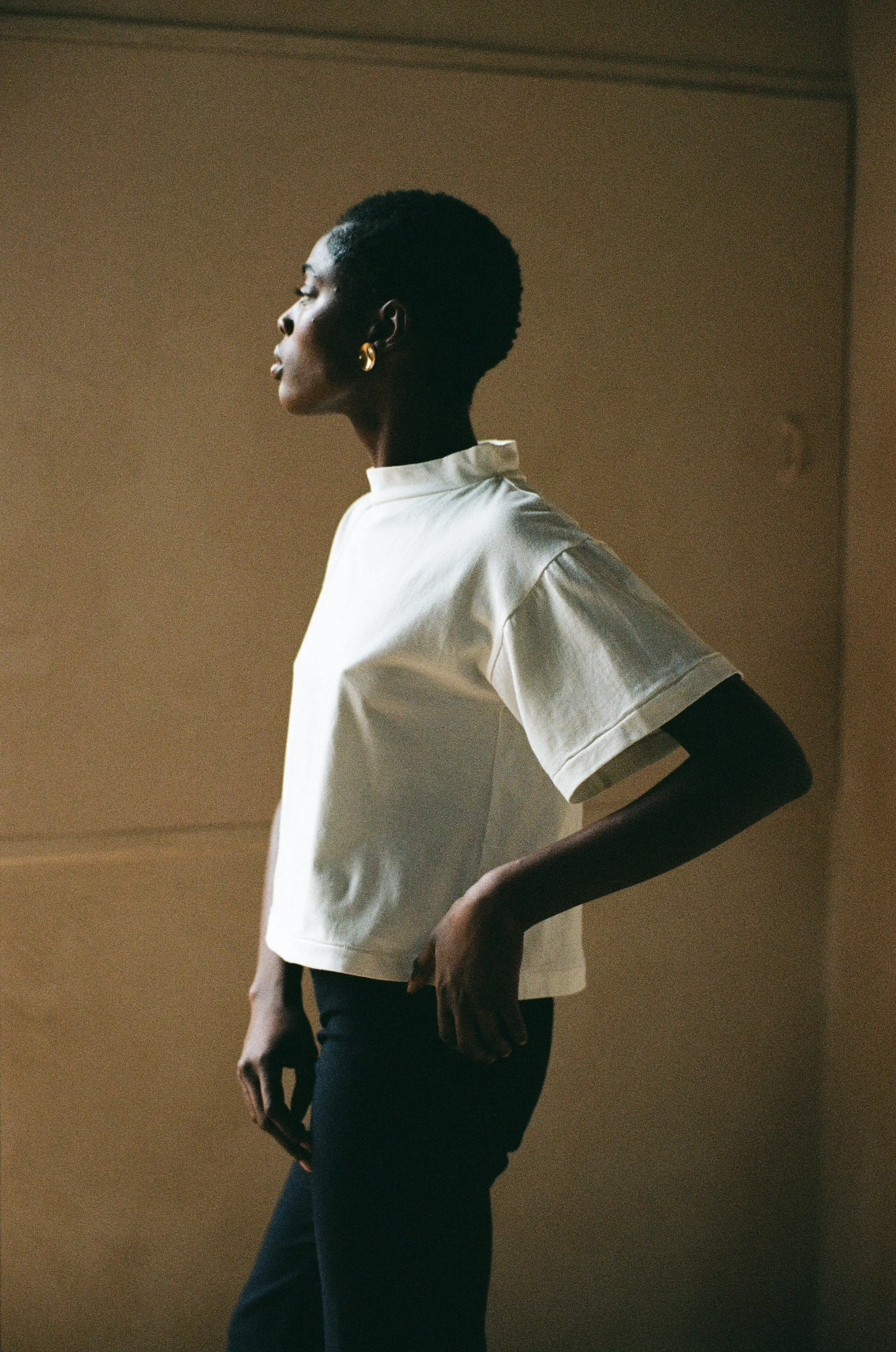 MOCKNECK TEE | bone | WAREHOUSE SALE sold by Maria Stanley product image thumbnail 5
