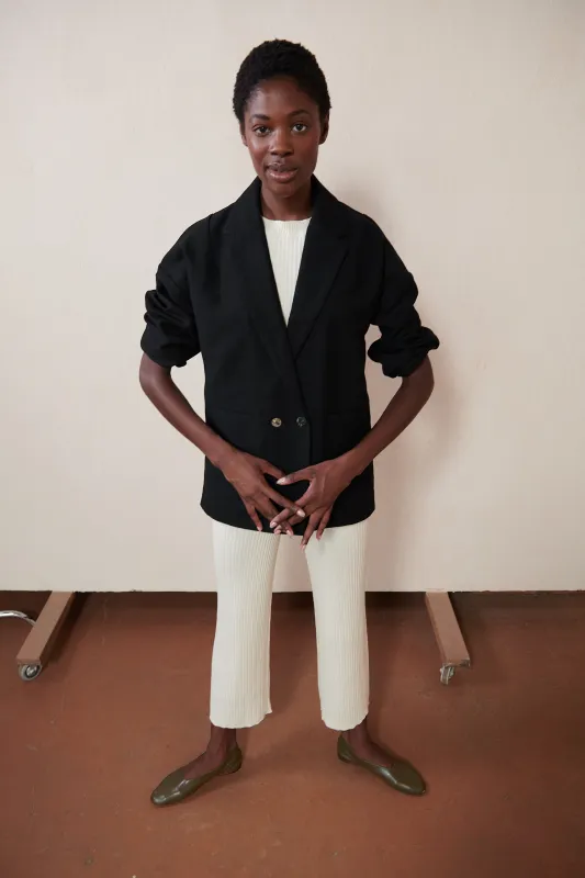 RONIN BLAZER | noir | organic made by Maria Stanley