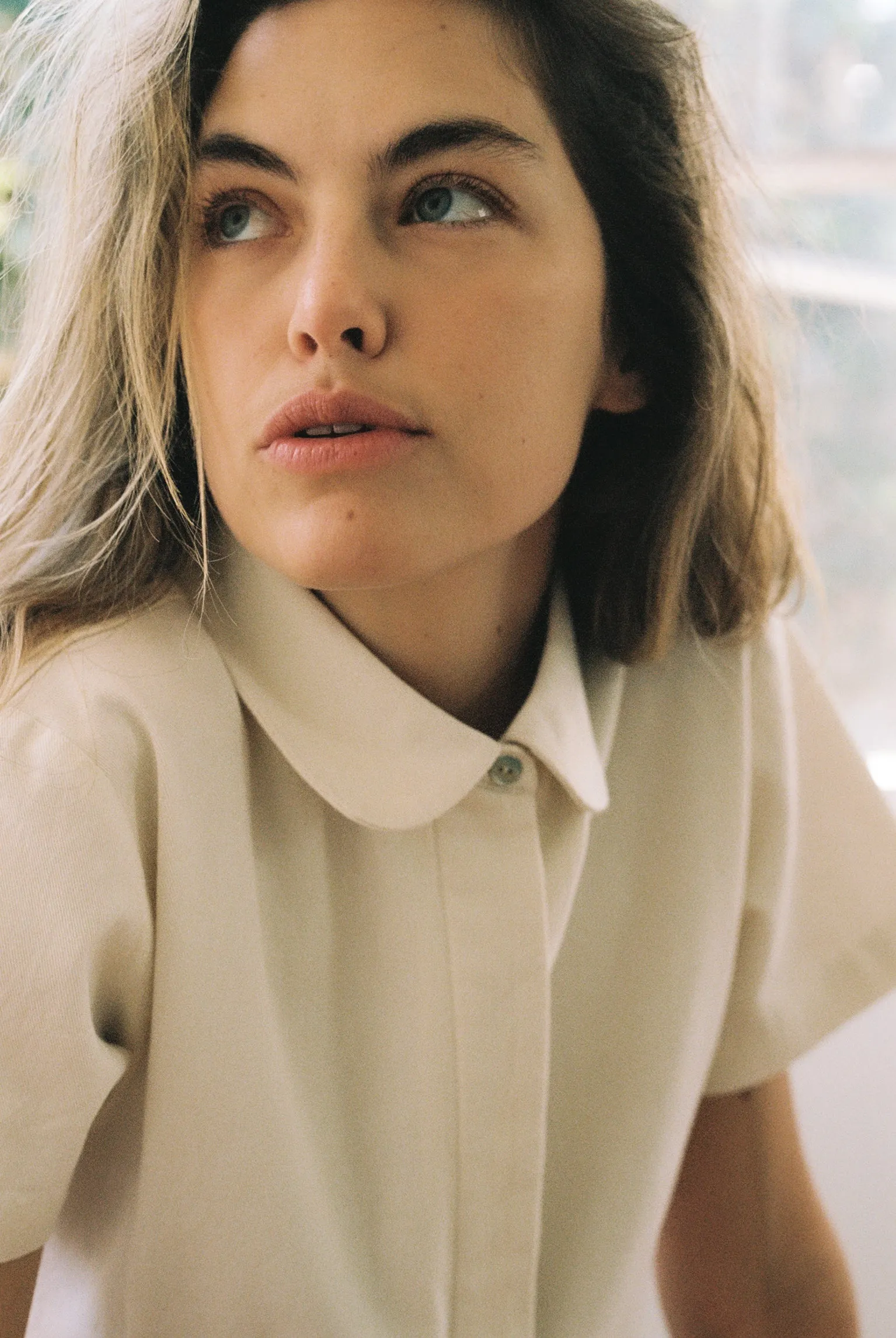 SEBASTIAN TOP | bone denim | organic + undyed sold by Maria Stanley product image thumbnail 2