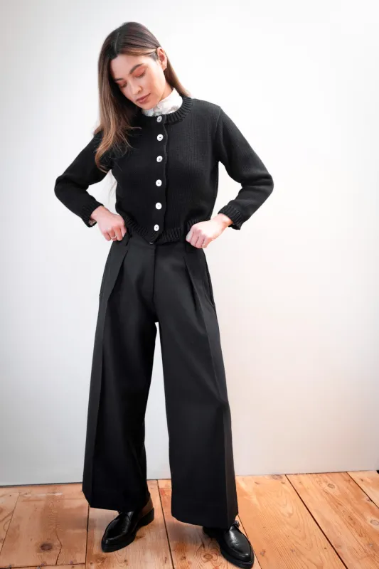 SLOANE TROUSER | noir sold by Maria Stanley