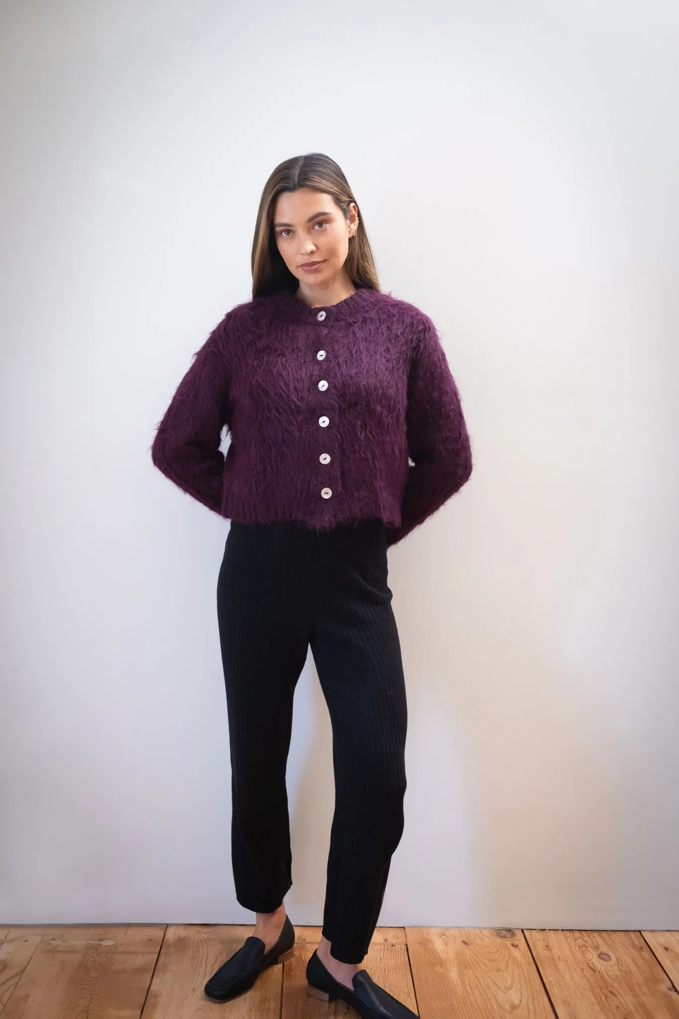 BRUSHED CARDI | jam sold by Maria Stanley product image thumbnail 2