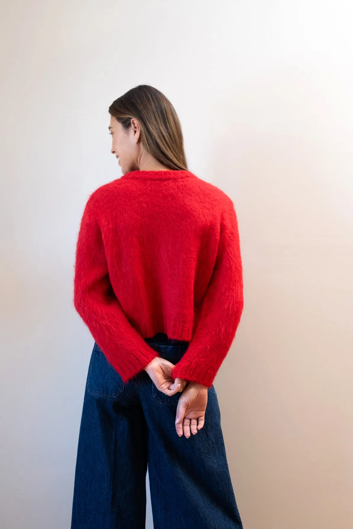 BRUSHED CARDI | piquillo sold by Maria Stanley product image thumbnail 5