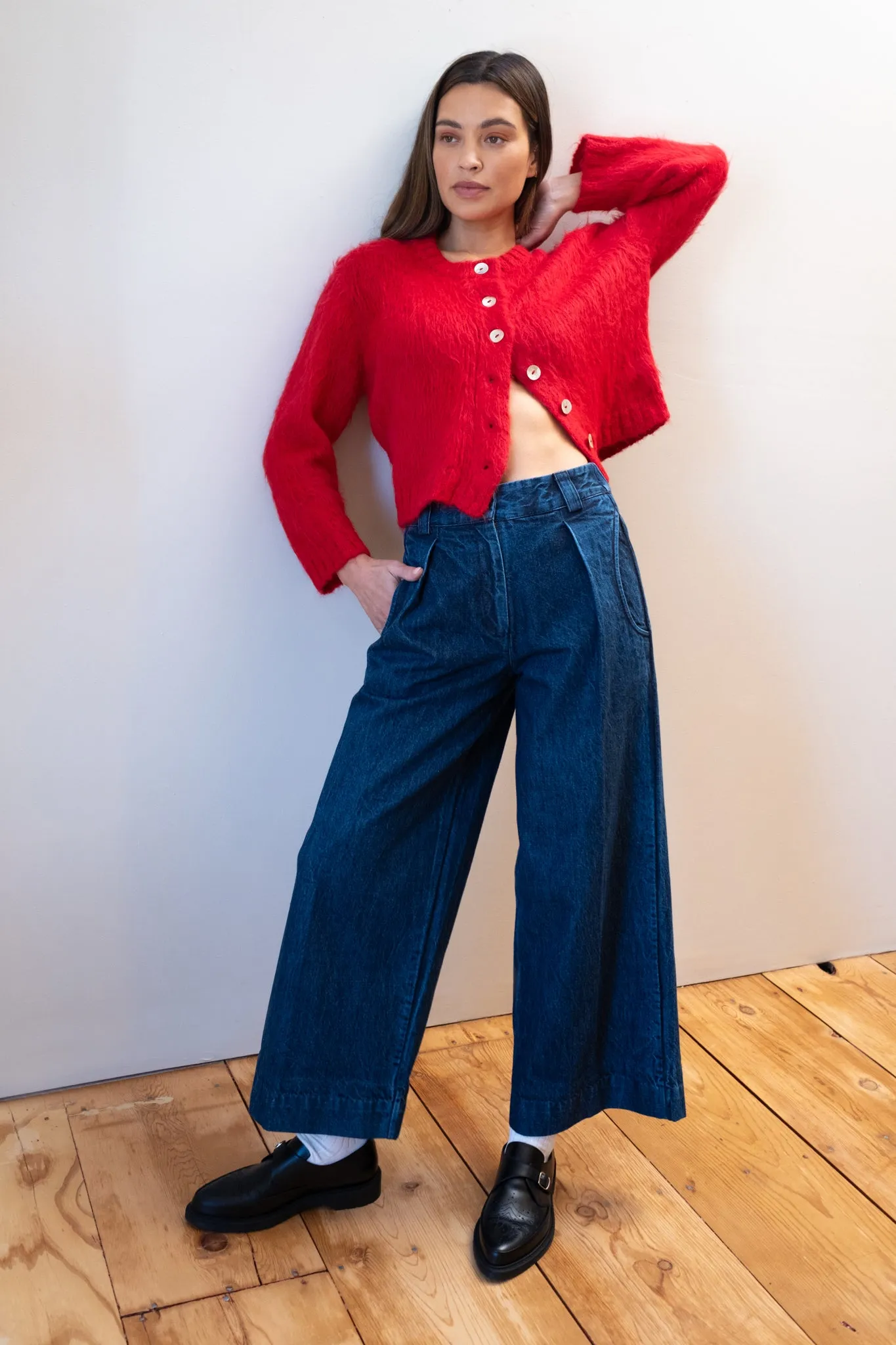 BRUSHED CARDI | piquillo sold by Maria Stanley product image thumbnail 2