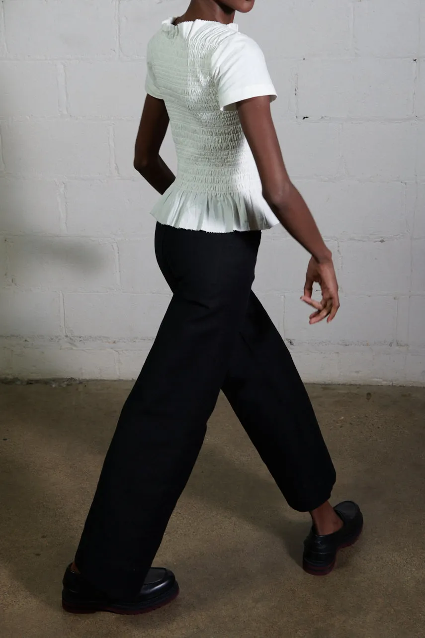 FERNE REVERSIBLE TOP 2.0 | bone | organic + earth dyed sold by Maria Stanley product image thumbnail 5