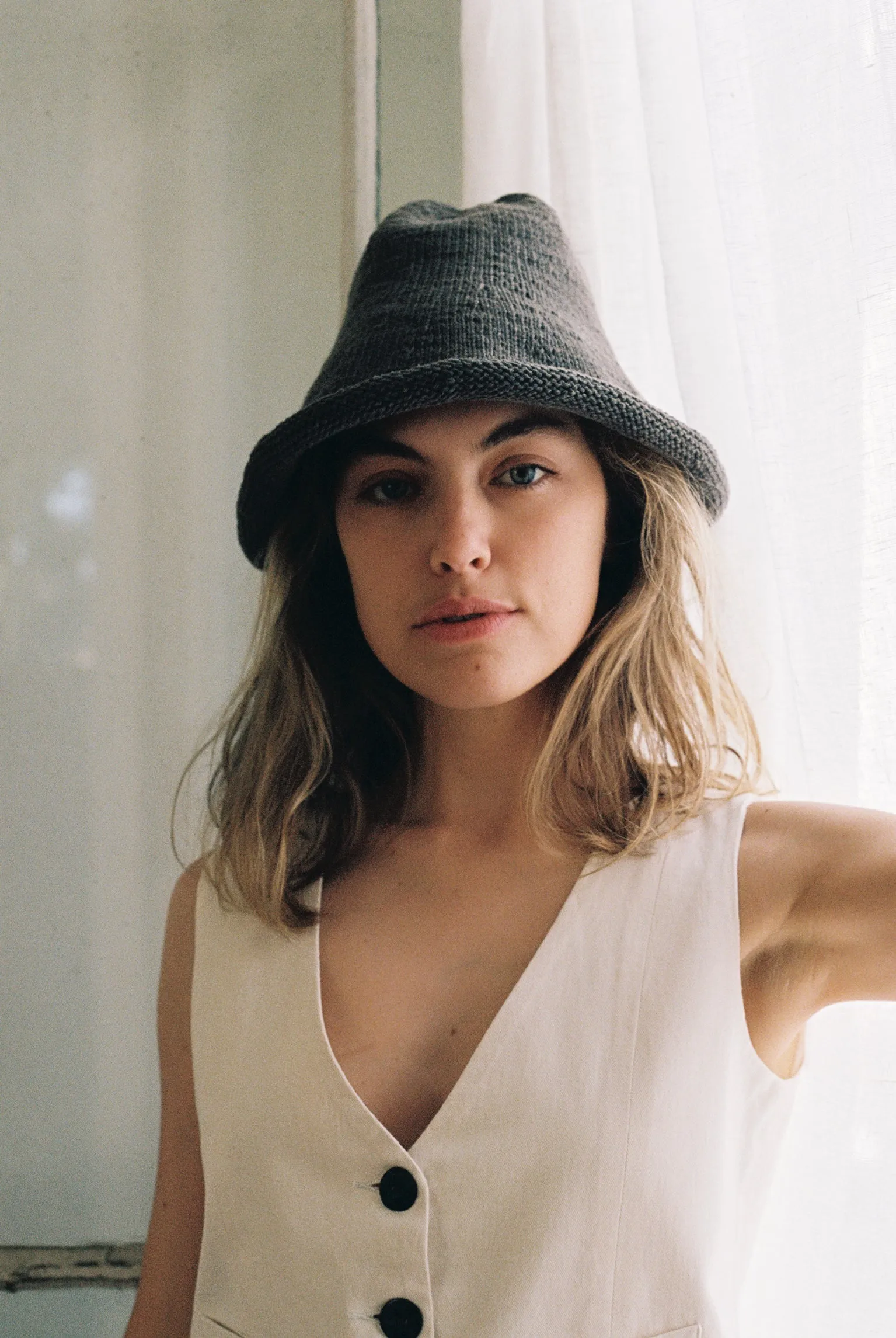 HILL HAT | charcoal | organic + earth dyed sold by Maria Stanley product image thumbnail 2