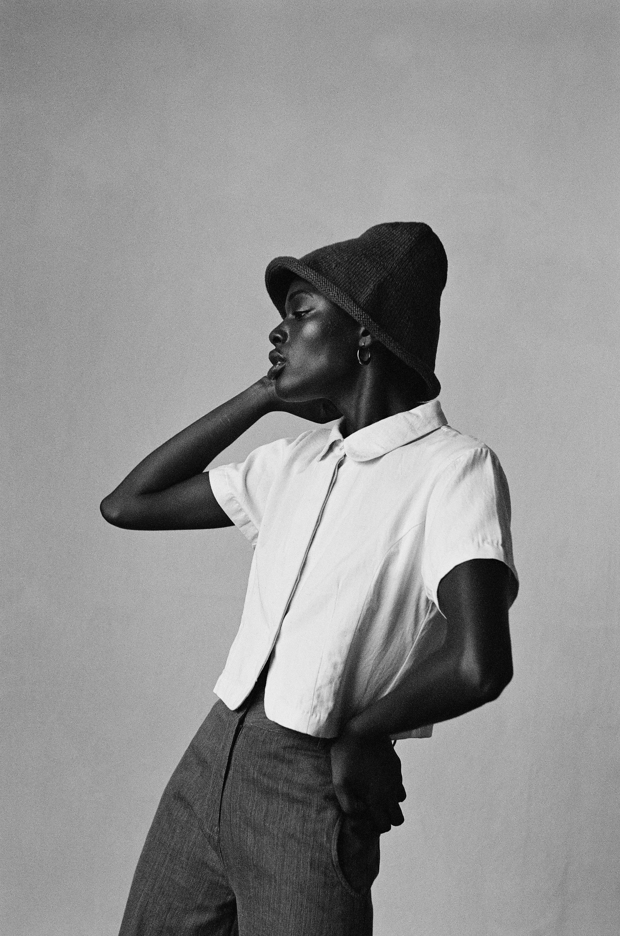 HILL HAT | charcoal | organic + earth dyed sold by Maria Stanley product image thumbnail 4