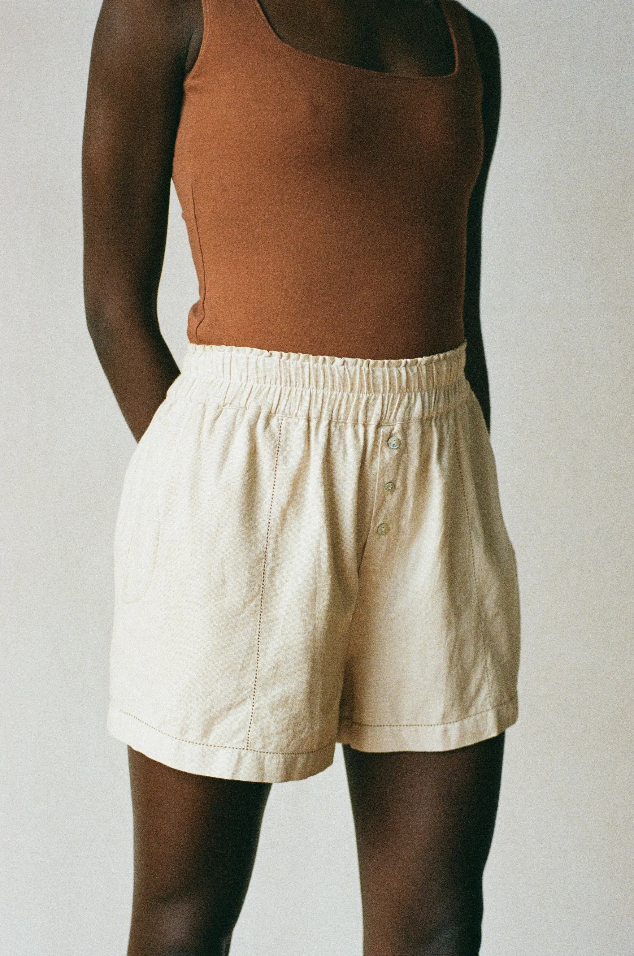 JUJU SHORT | wheat | WAREHOUSE SALE sold by Maria Stanley product image thumbnail 2