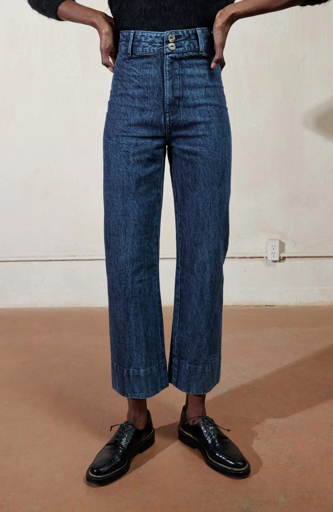 LUNA PANT 2.0 | denim | organic + earth dyed sold by Maria Stanley product image thumbnail 2