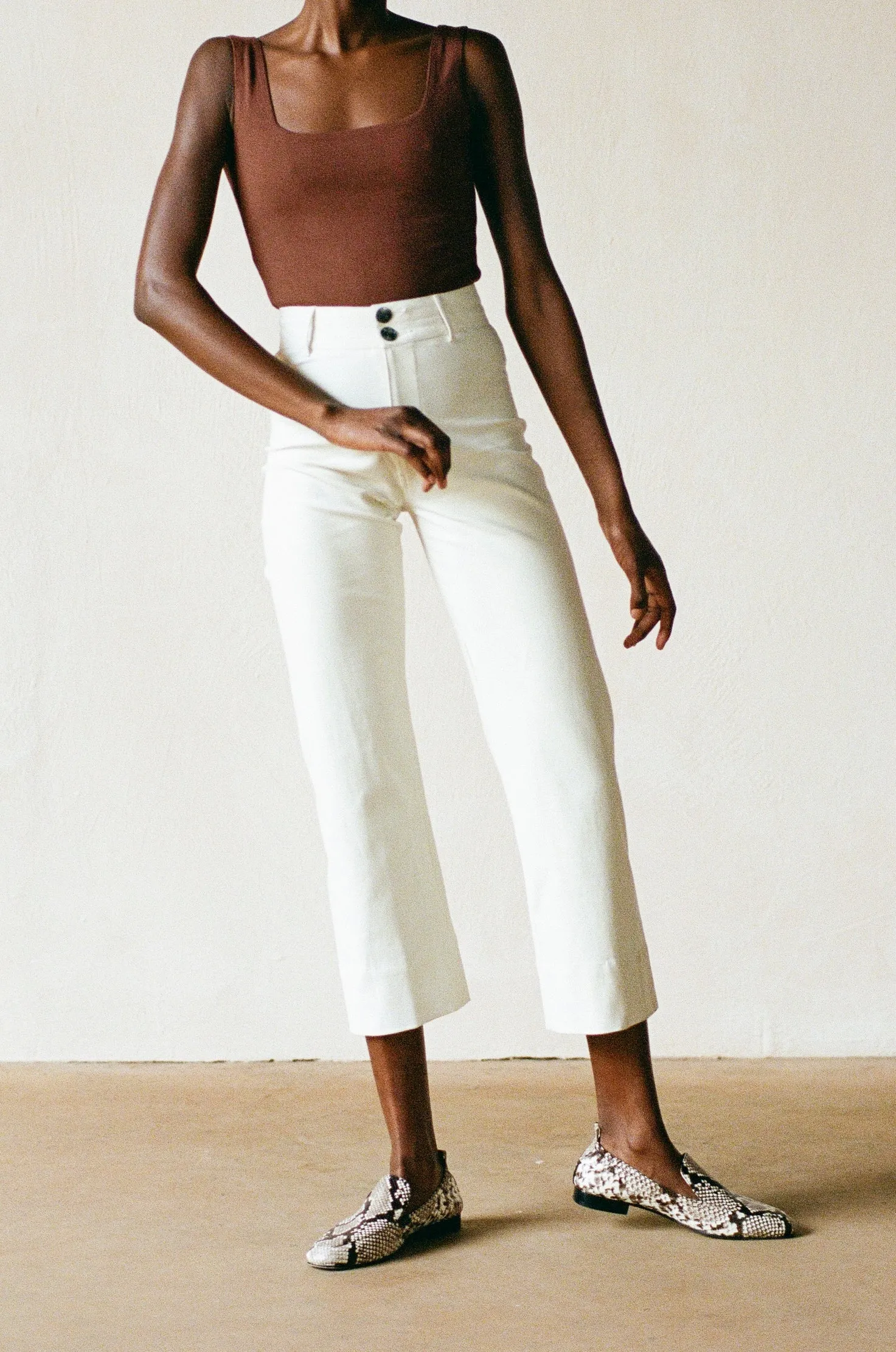 LUNA PANT | bone | WAREHOUSE SALE sold by Maria Stanley