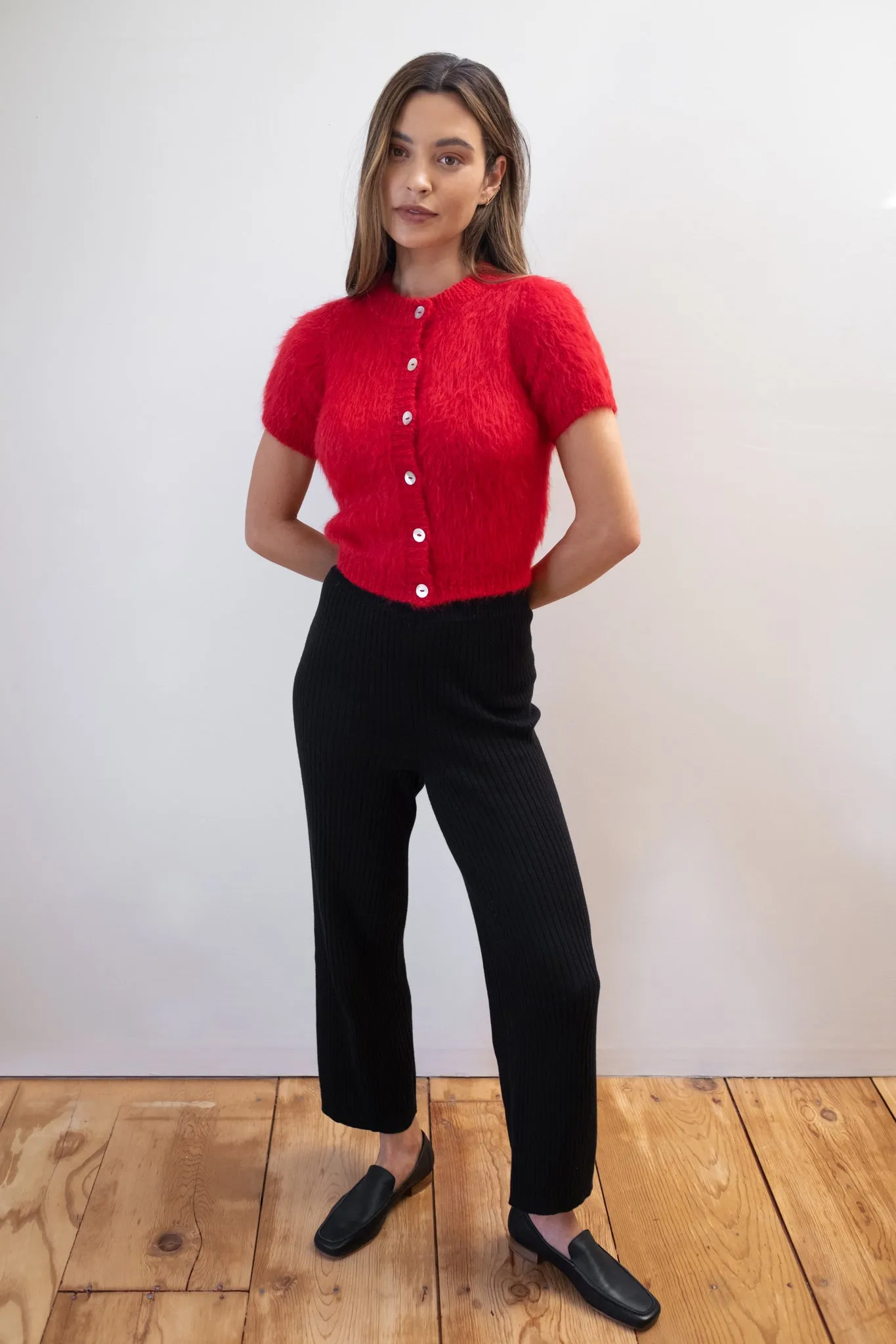 SHORT SLEEVE CARDI | piquillo sold by Maria Stanley product image thumbnail 4