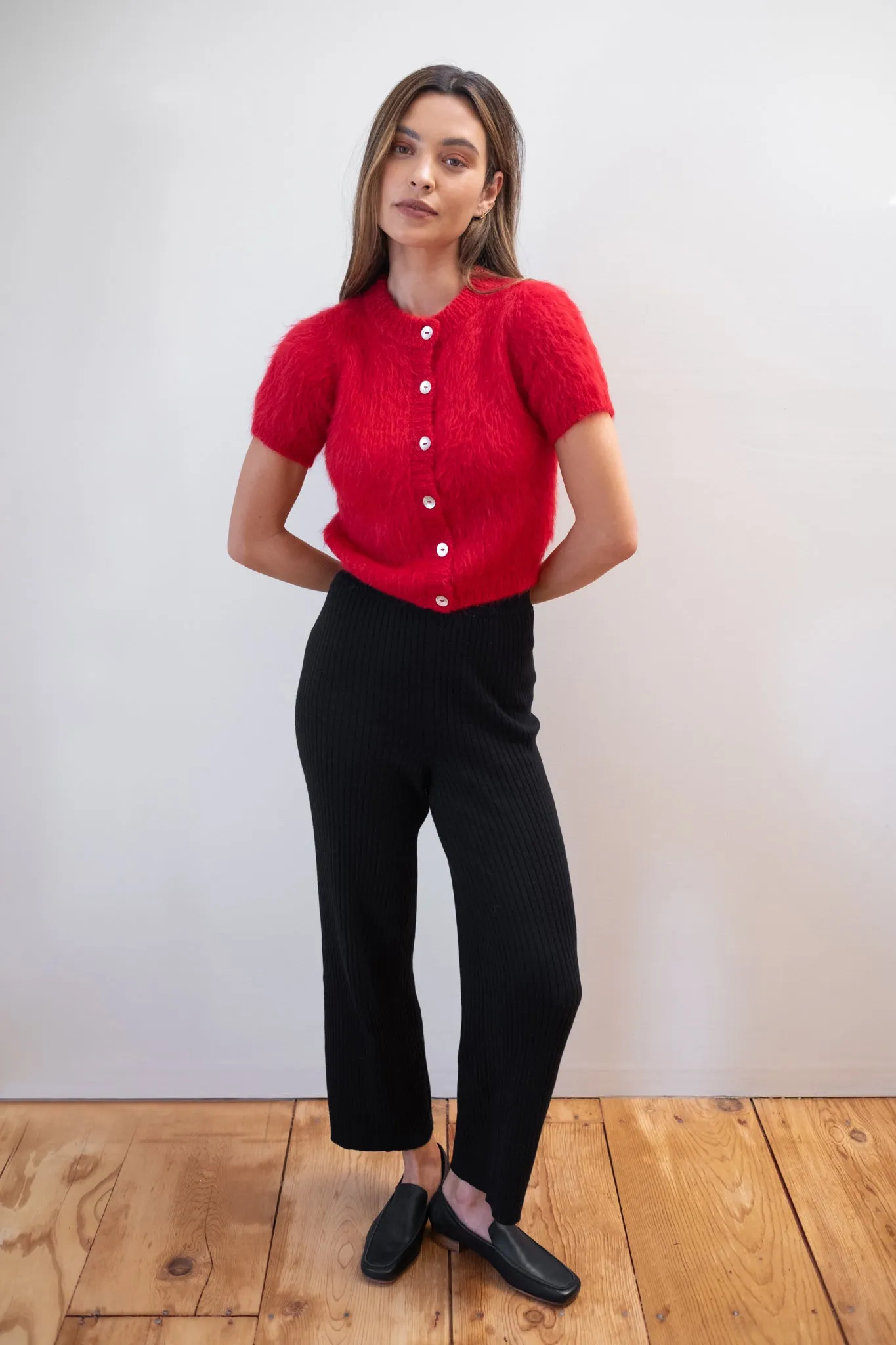 SHORT SLEEVE CARDI | piquillo sold by Maria Stanley product image thumbnail 2