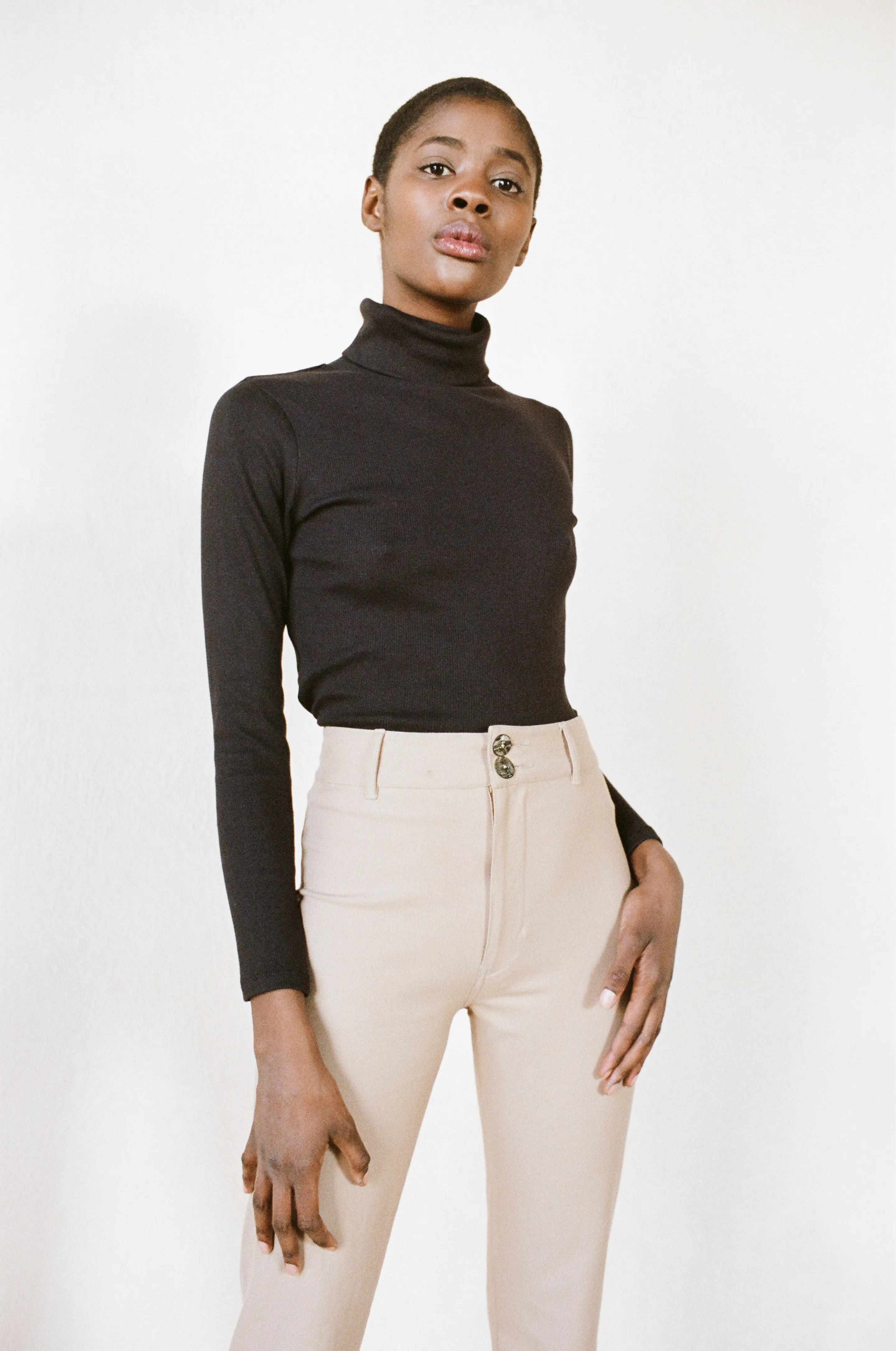 SKINNY LUNA PANT | mushroom | WAREHOUSE SALE sold by Maria Stanley product image thumbnail 2