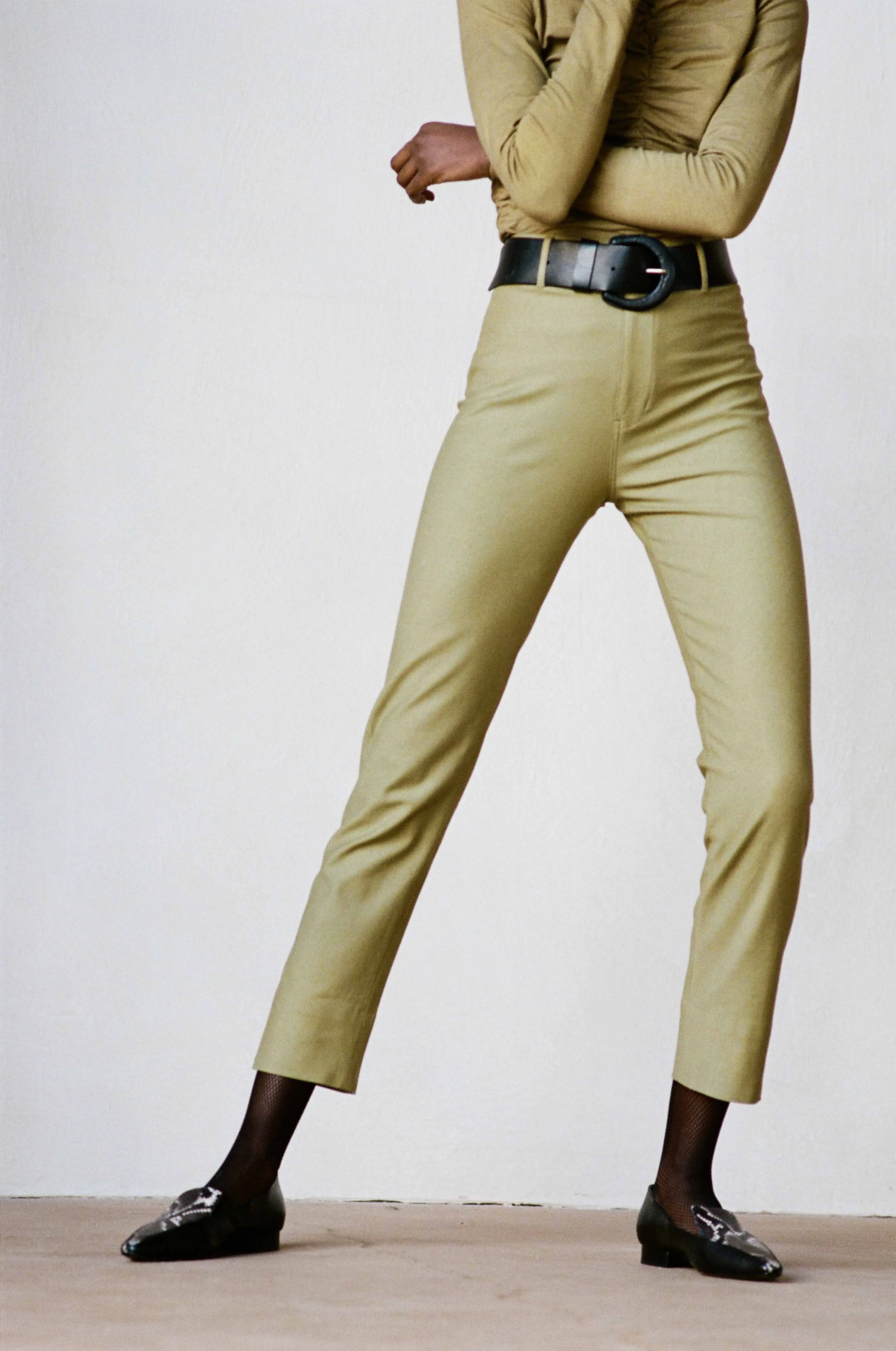 SKINNY LUNA PANT | sage | WAREHOUSE SALE sold by Maria Stanley