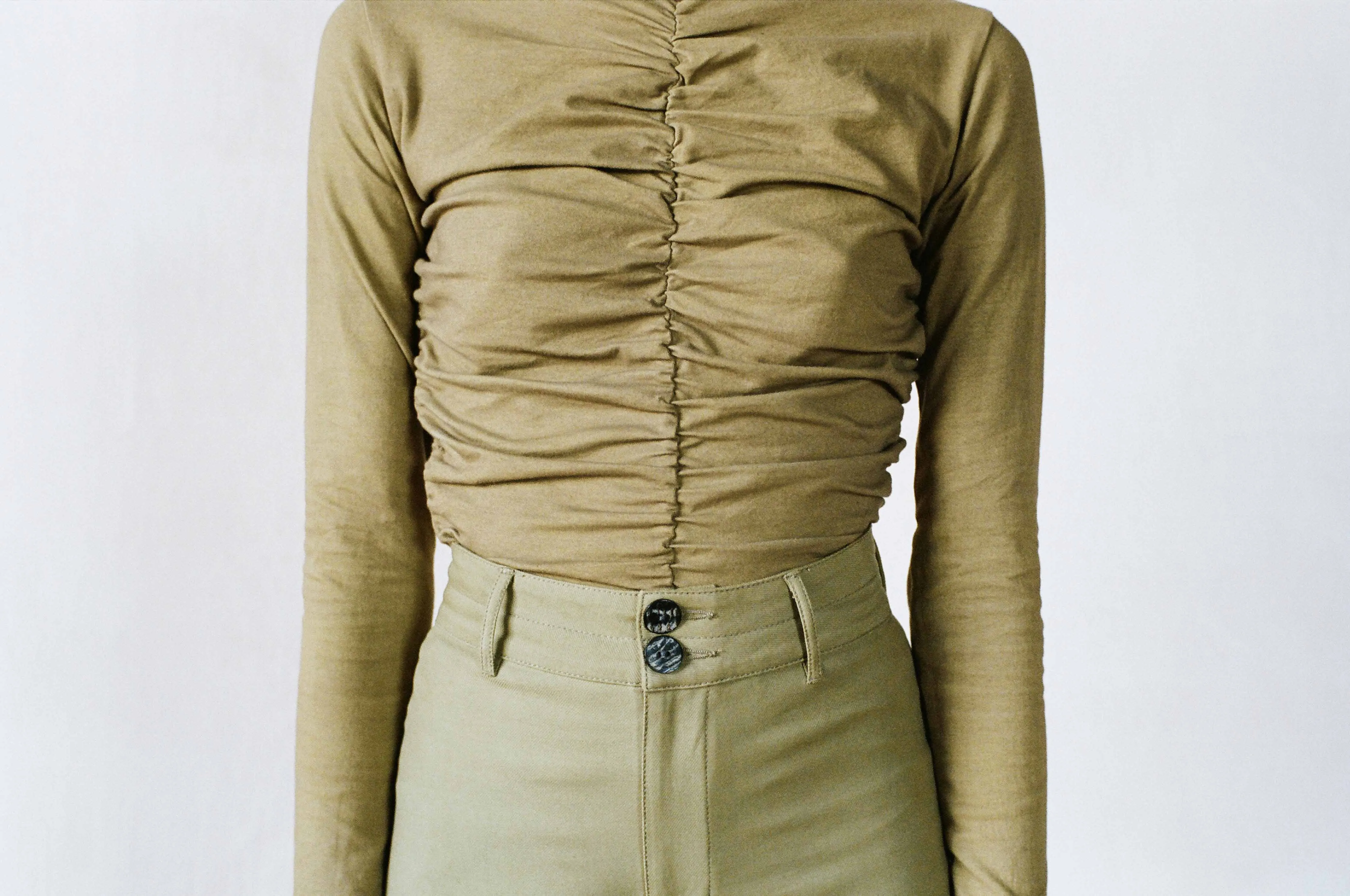 SKINNY LUNA PANT | sage | WAREHOUSE SALE sold by Maria Stanley product image thumbnail 4