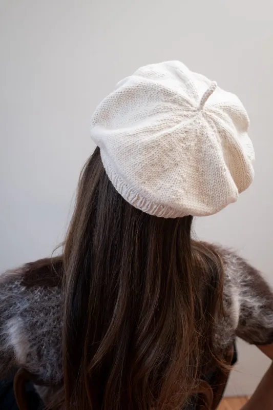 COTTON BERET | ecru made by Maria Stanley