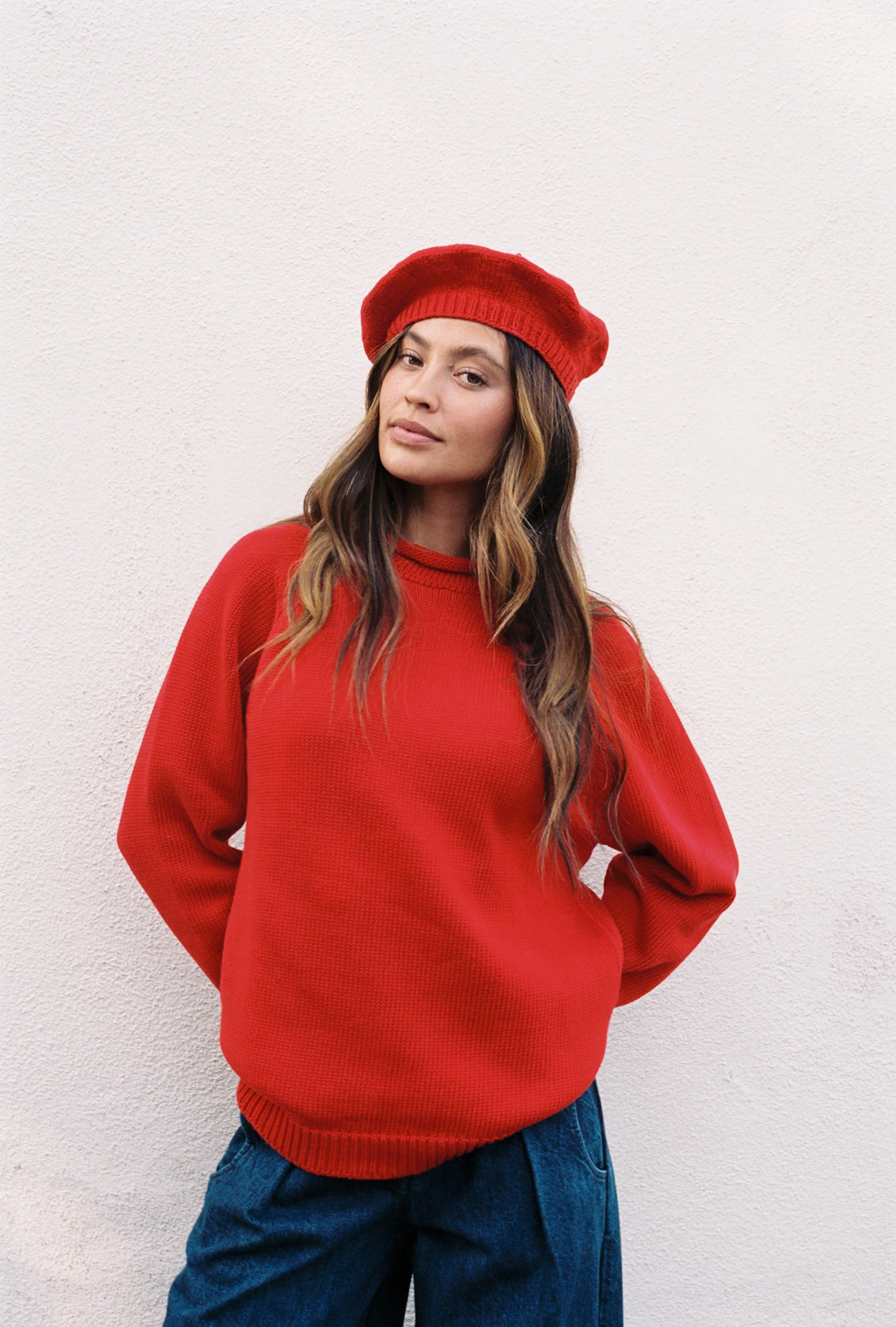 CHUNKY OVERSIZED JUMPER | piquillo sold by Maria Stanley product image thumbnail 3