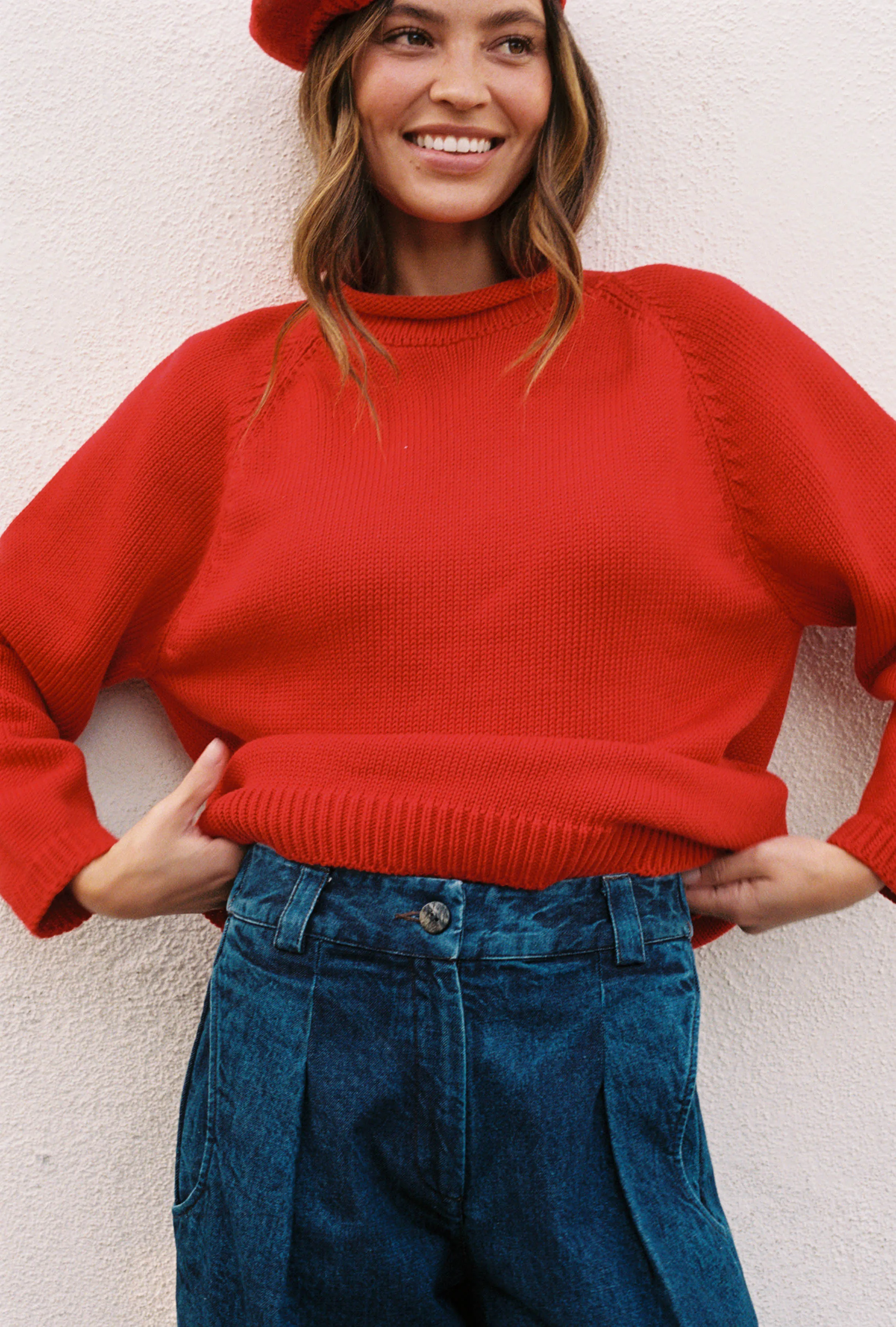 CHUNKY OVERSIZED JUMPER | piquillo sold by Maria Stanley product image thumbnail 5
