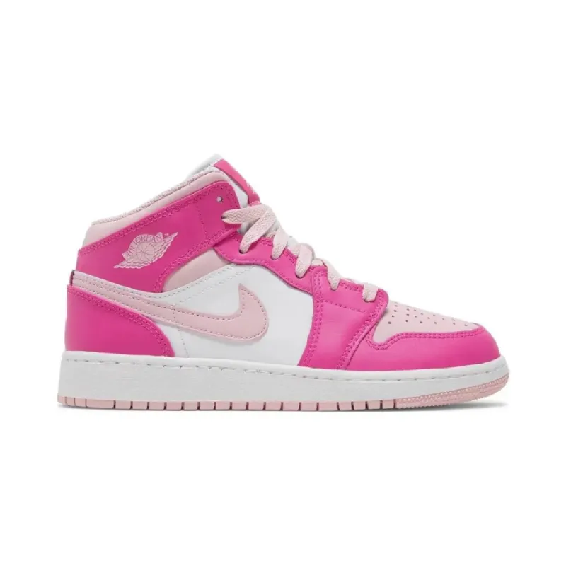 Nike Air Jordan 1 Mid Fierce Pink GS sold by Brick Sneakers