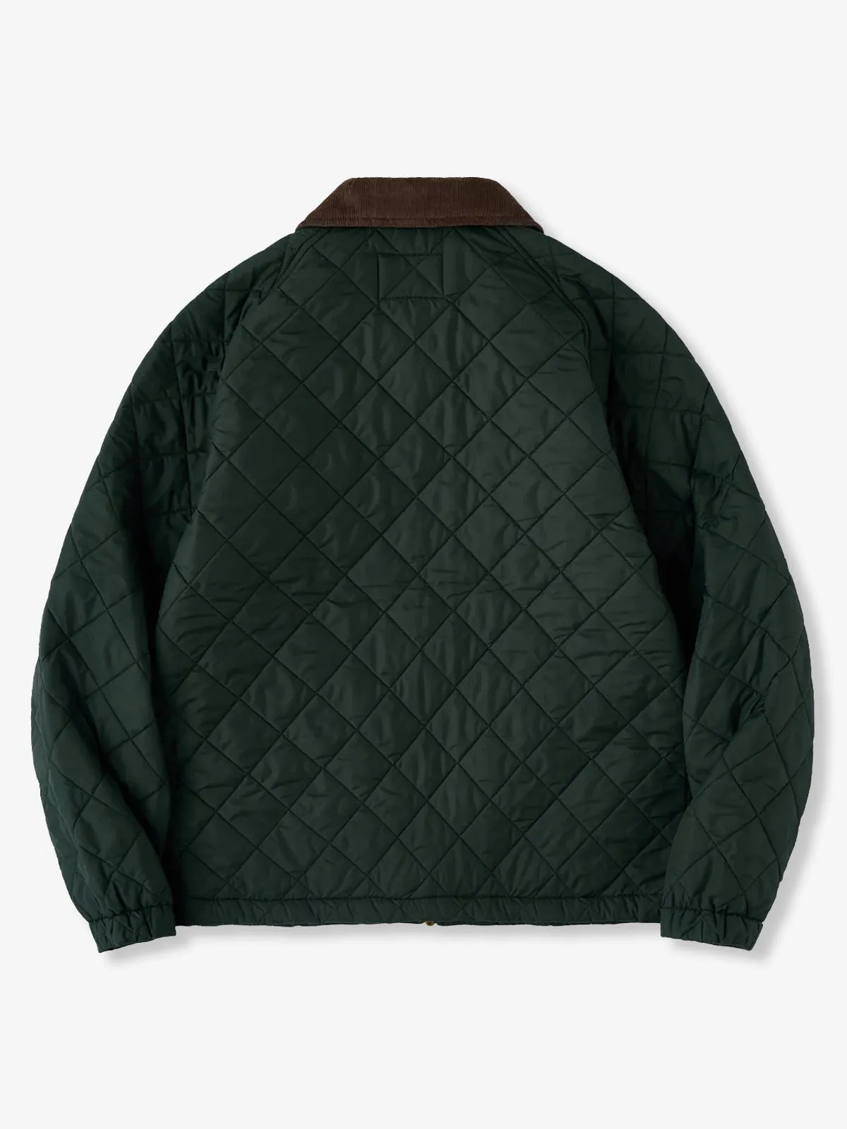 Corduroy Collar Thin Quilted Jacket with Diamond Stitching sold by Karaku product image thumbnail 2