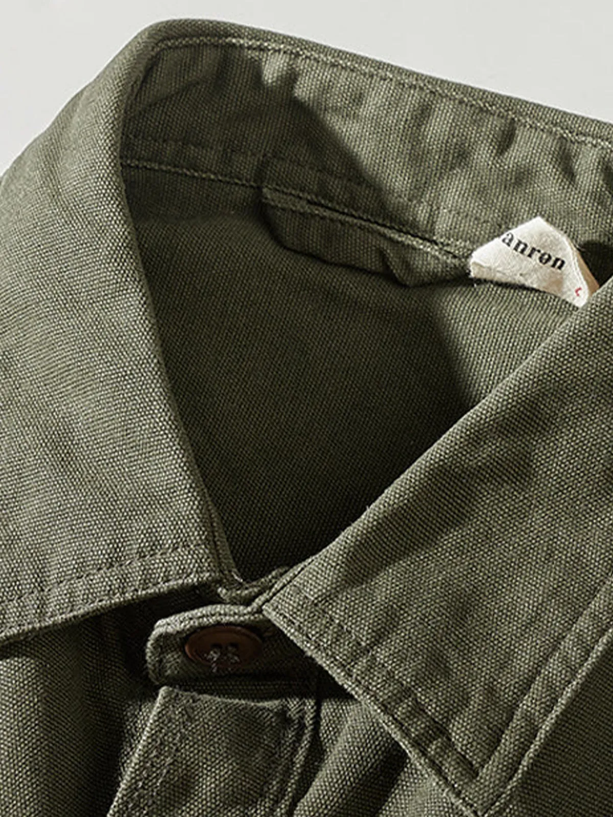 Color-Block Patch Heavyweight Work Shirt sold by Karaku product image thumbnail 4