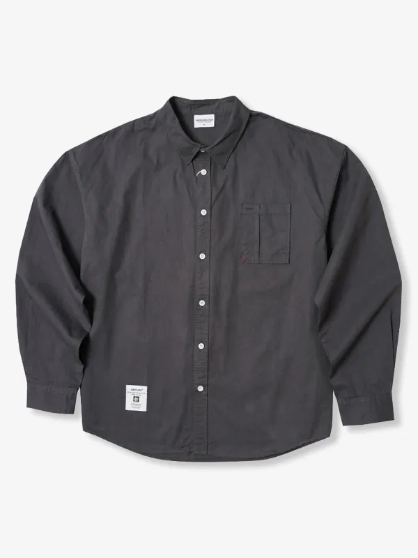 Business & Casual Red Stitch Accent Solid Work Shirt sold by Karaku