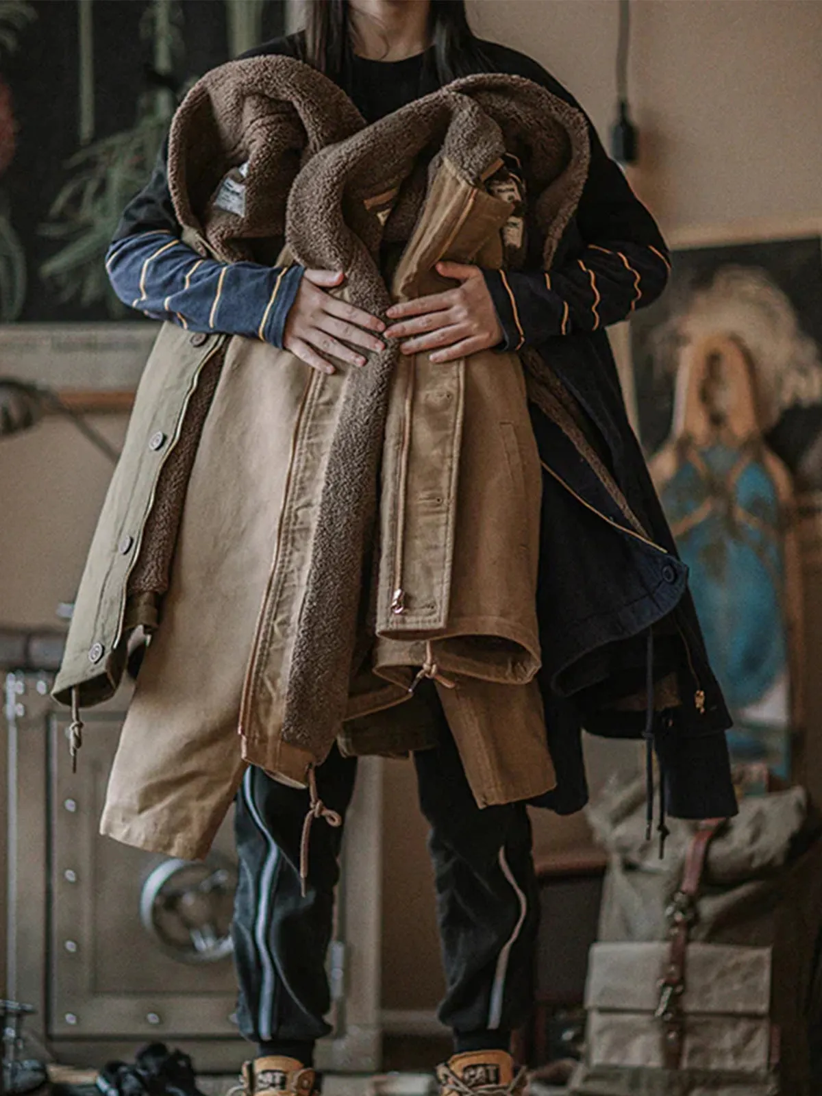 Navy N-1 Deck Jacket sold by Karaku product image thumbnail 4