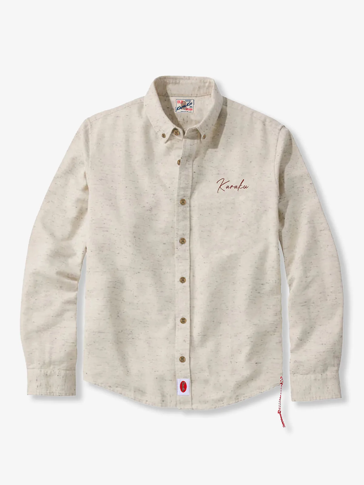 Red Cord Karaku Embroidered Long-Sleeve Shirt sold by Karaku