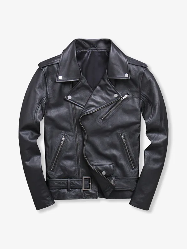 Genuine Leather Vintage Motorcycle Jacket sold by Karaku