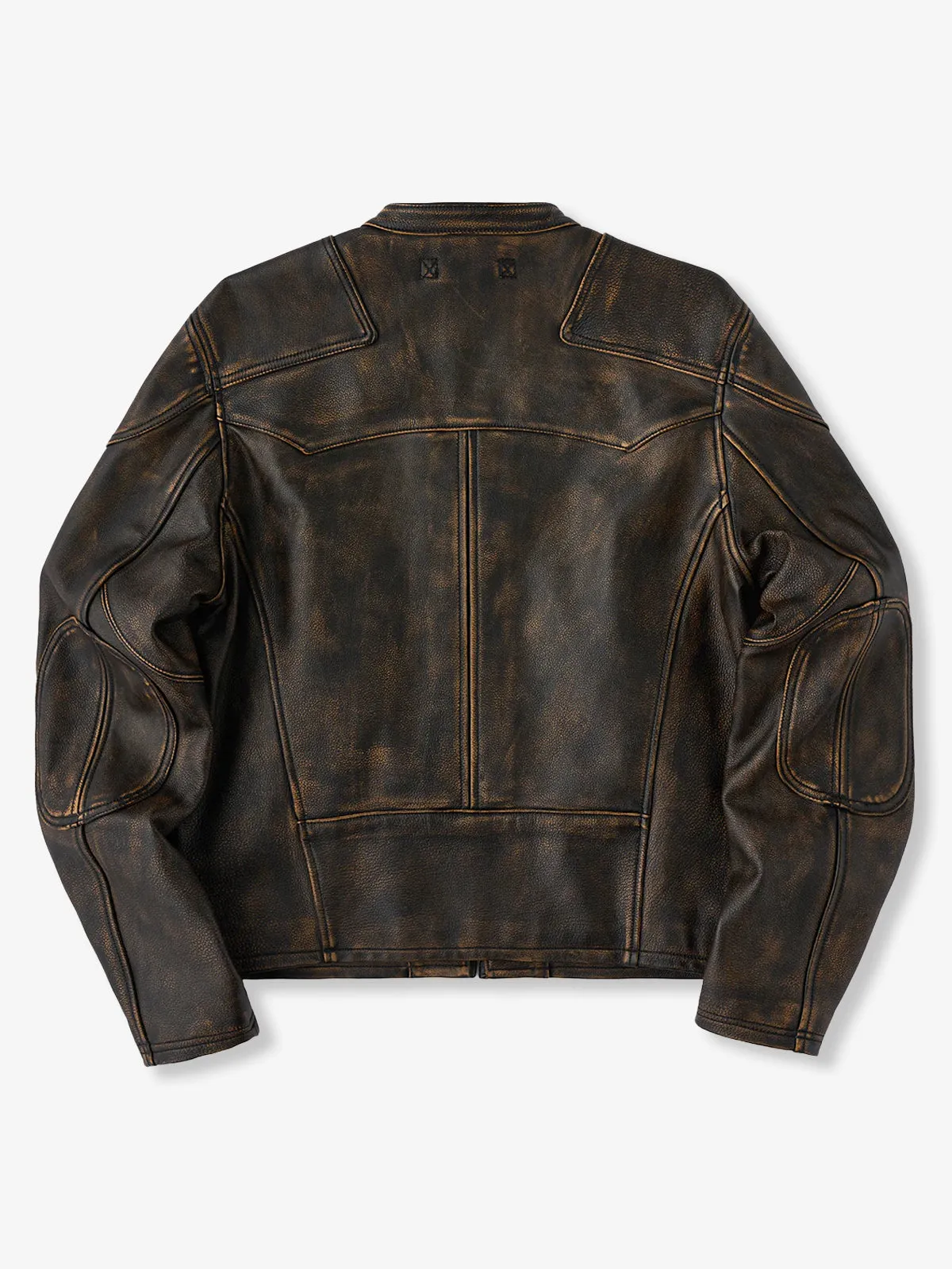Genuine Leather Slim Fit Riders Jacket with Paisley Lining sold by Karaku product image thumbnail 2